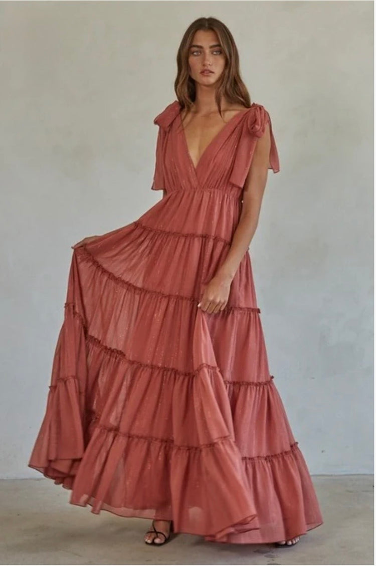 BY TOGETHER TIERED MAXI (org$128)