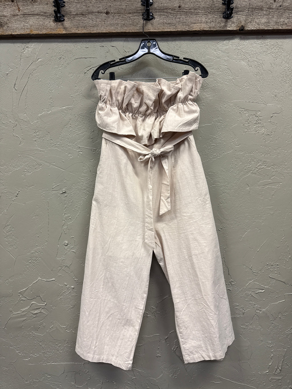 Strapless Ruffled Jumpsuit
