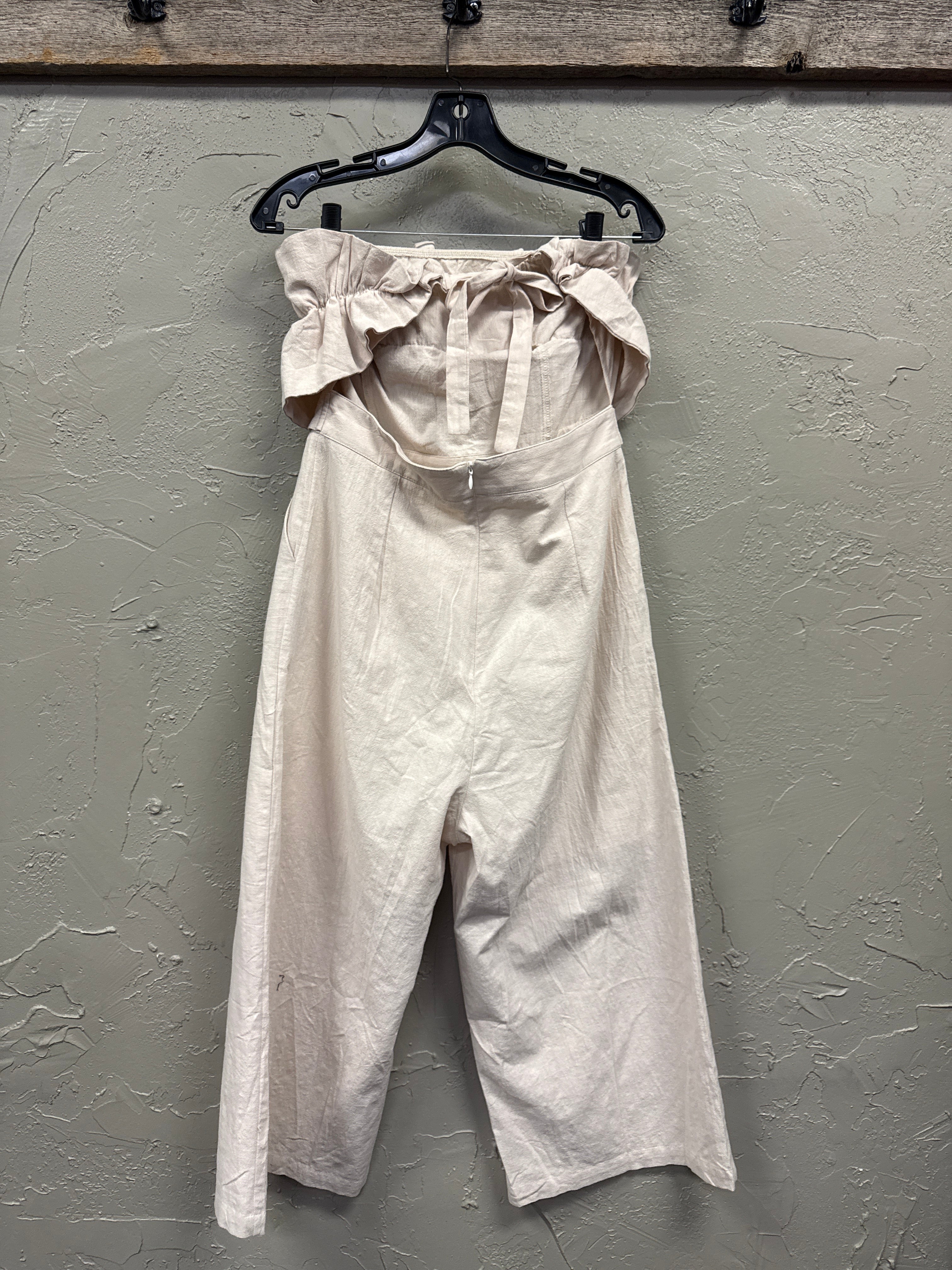 Strapless Ruffled Jumpsuit