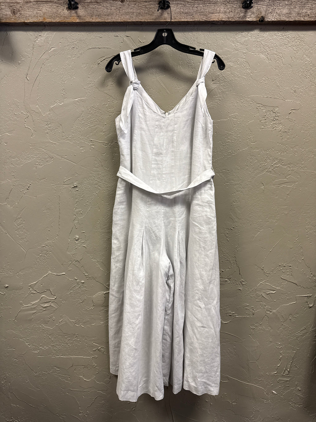 White Linen Jumpsuit
