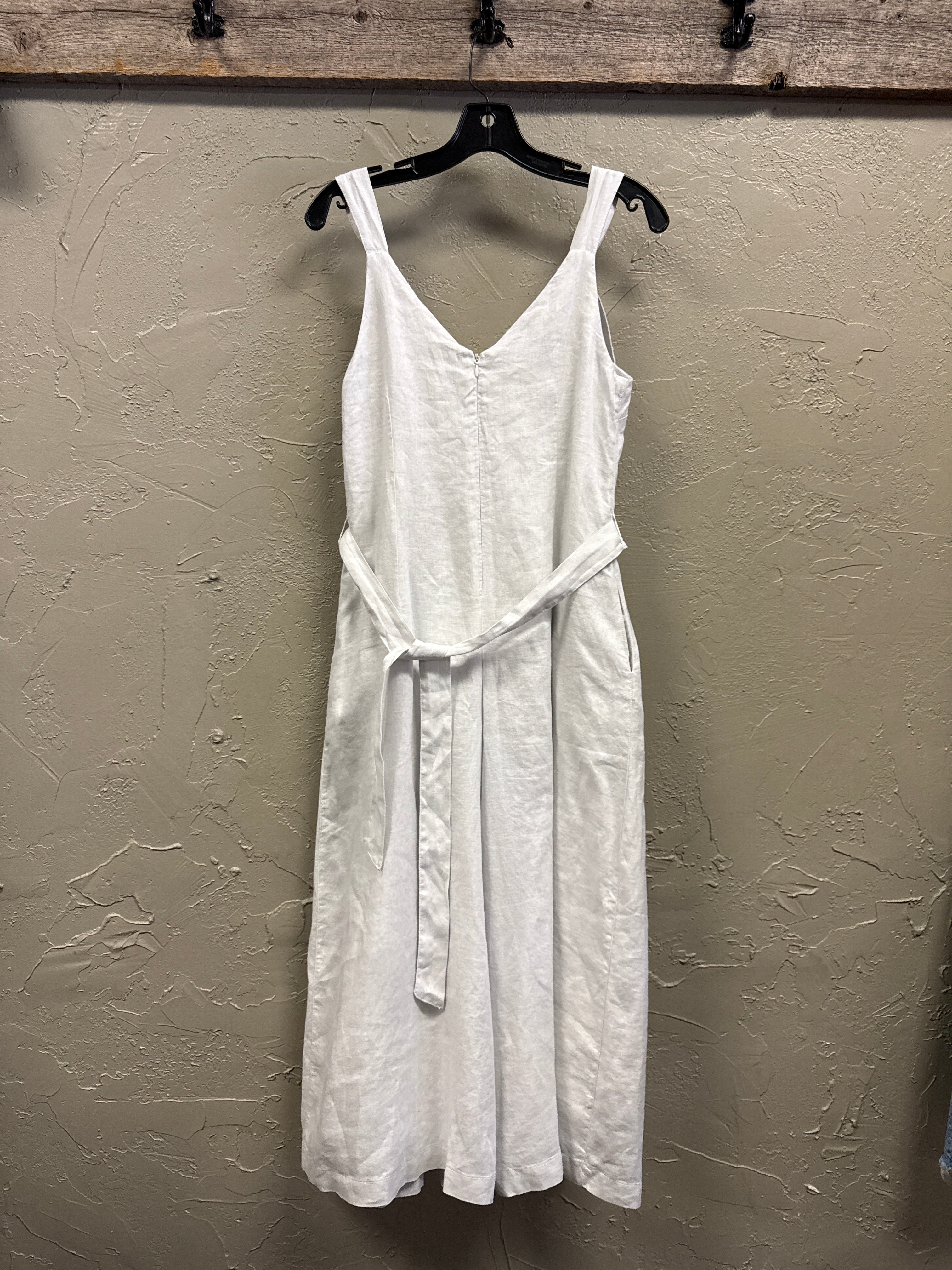 White Linen Jumpsuit