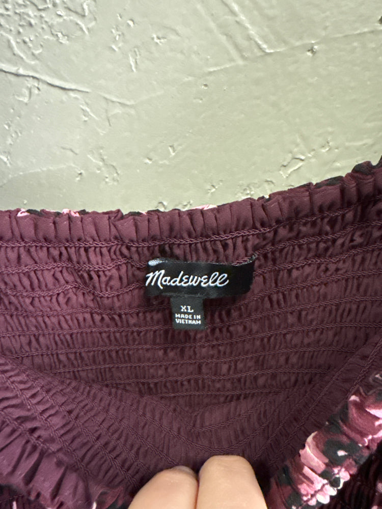 MADEWELL SMOCKED MIDI DRESS (org$138)