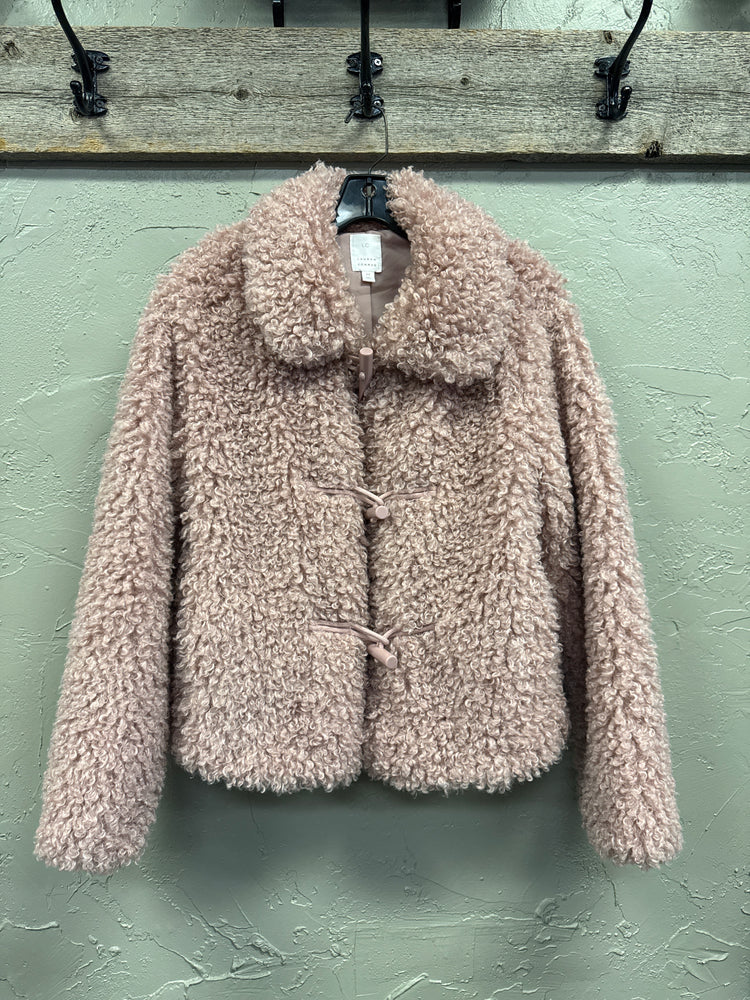 LAUREN CONRAD SHERPA CROP JACKET