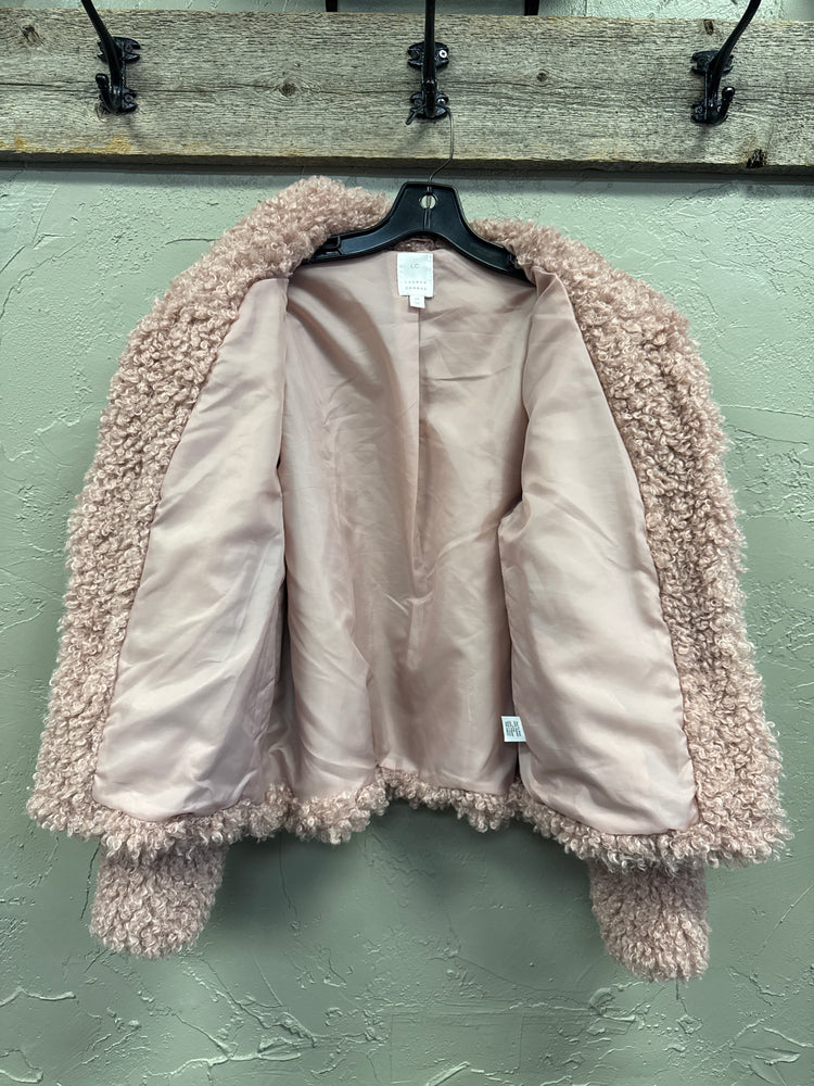 LAUREN CONRAD SHERPA CROP JACKET