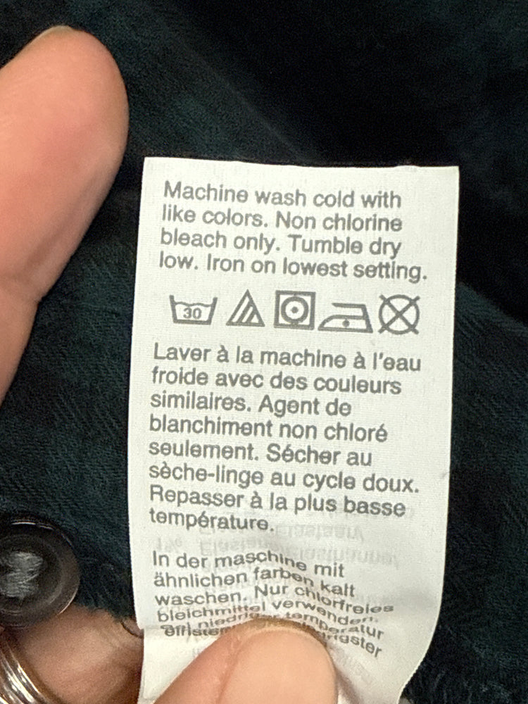 MADEWELL PLAID PEASANT TOP (org$80)