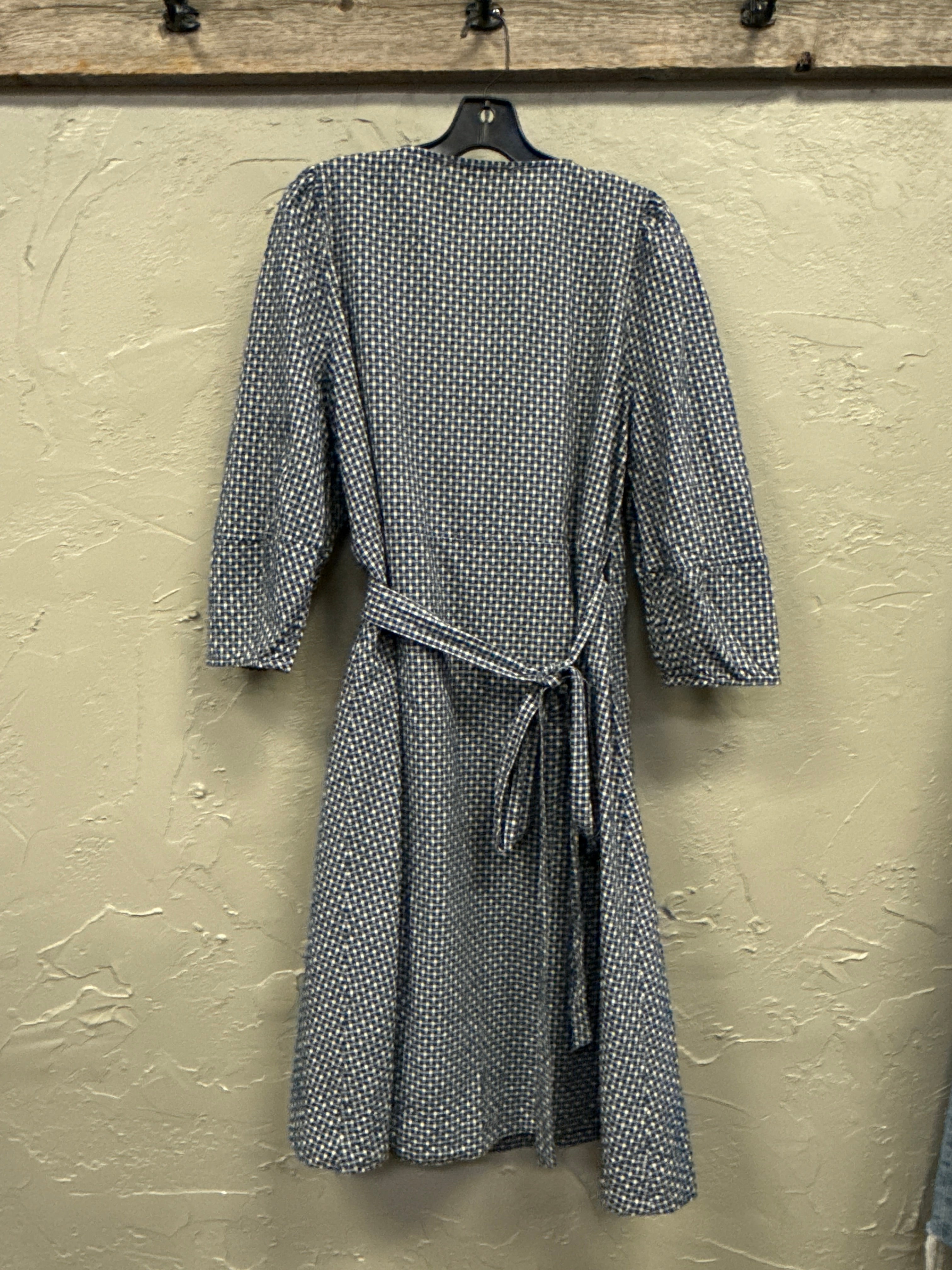 MADEWELL GINGHAM WRAP DRESS (org$118)