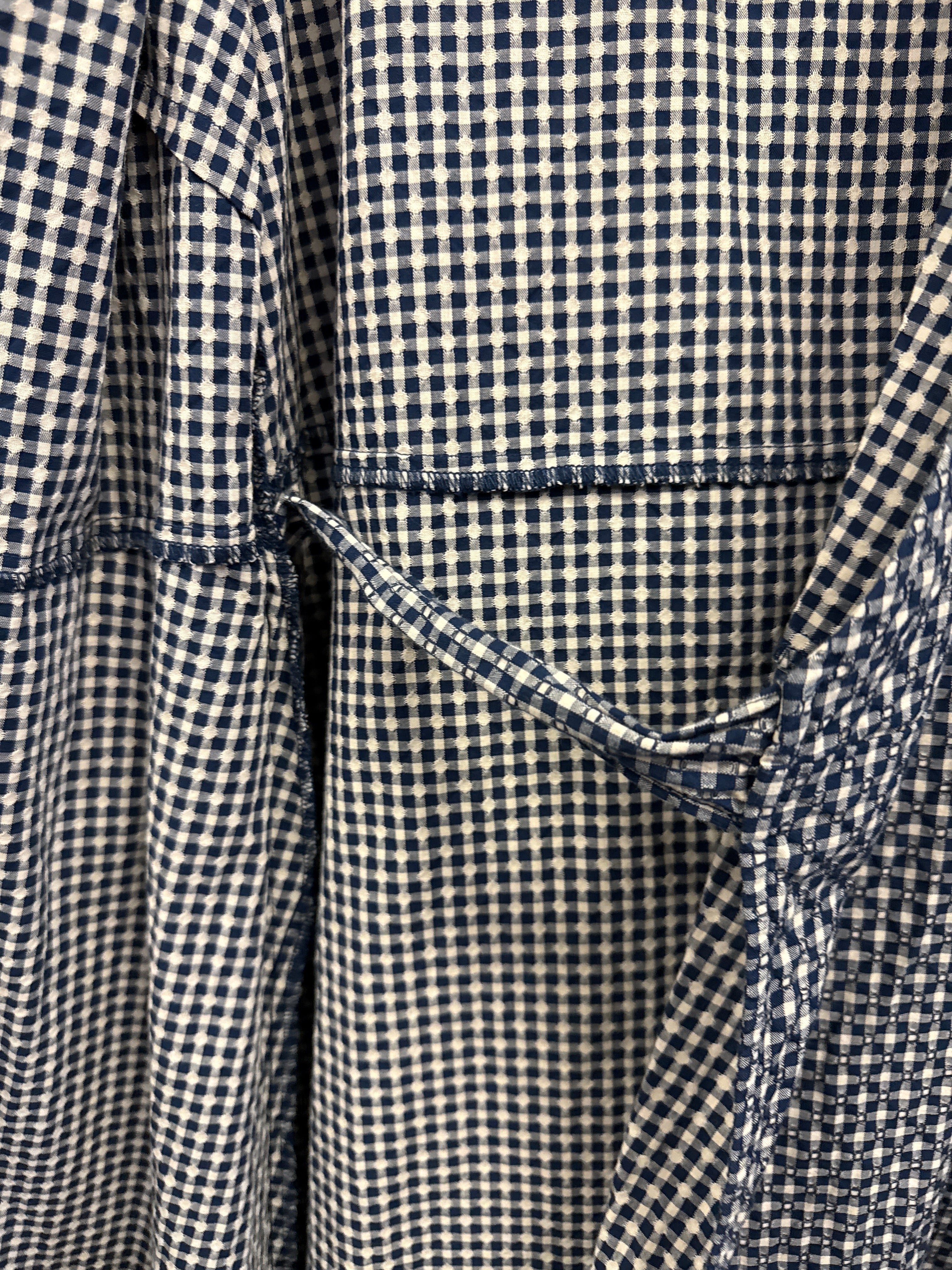 MADEWELL GINGHAM WRAP DRESS (org$118)