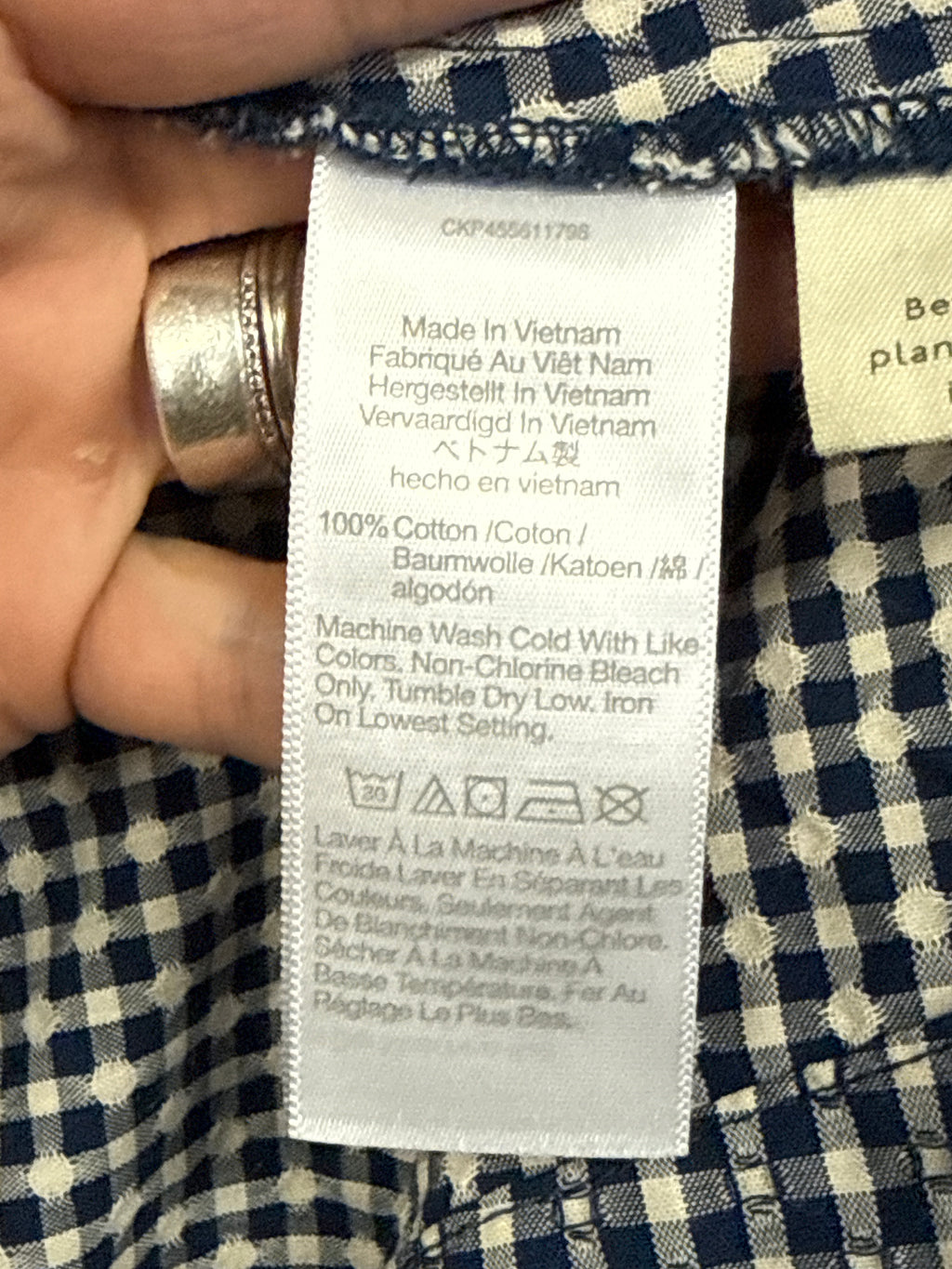 MADEWELL GINGHAM WRAP DRESS (org$118)