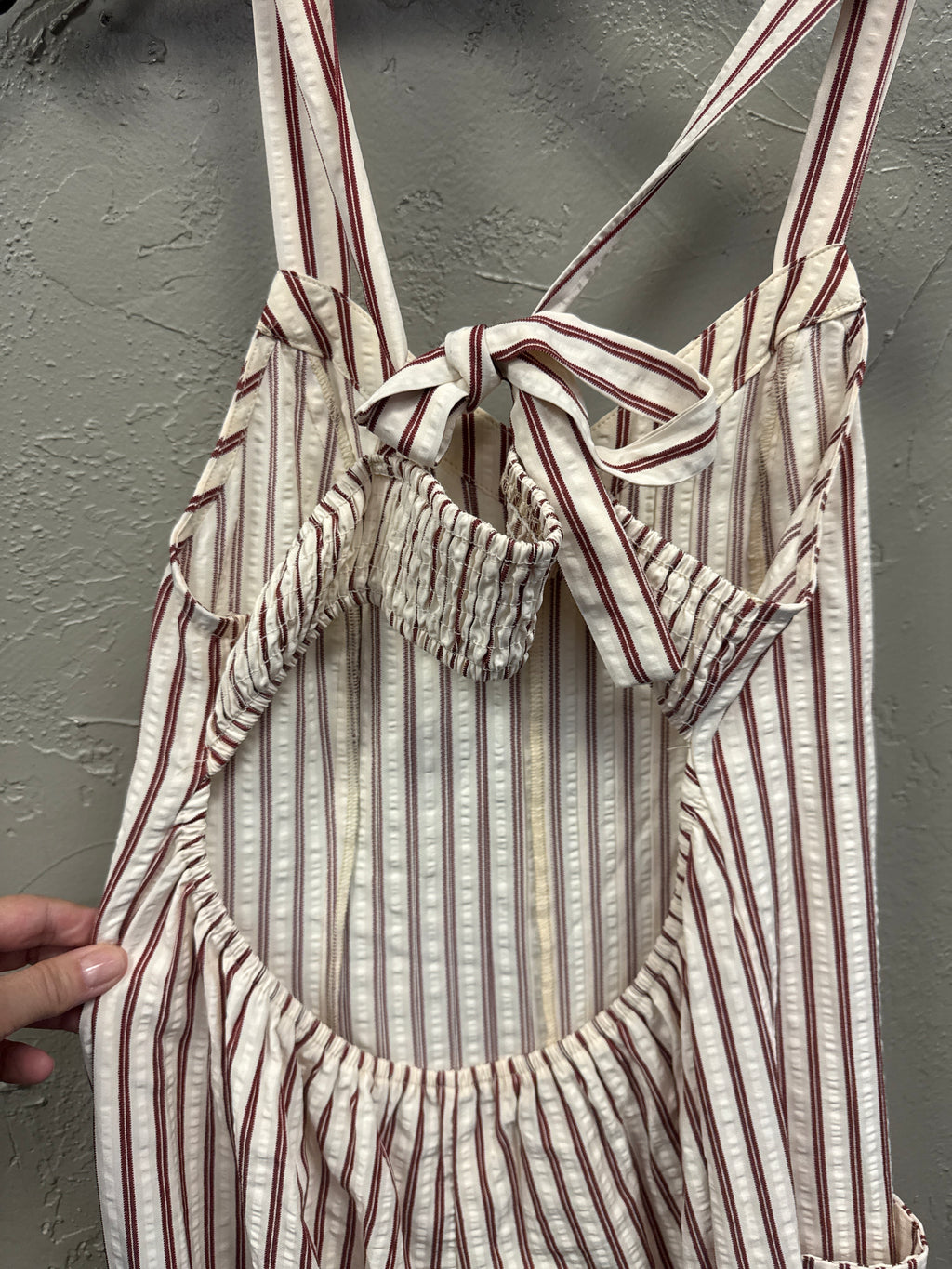 Striped Tie-Back Jumpsuit