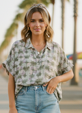 COTTON GAUZE SHORT SLEEVED SHIRT
