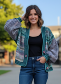 VTG HONEY & HONEY BALLOON SLEEVE CARDIGAN