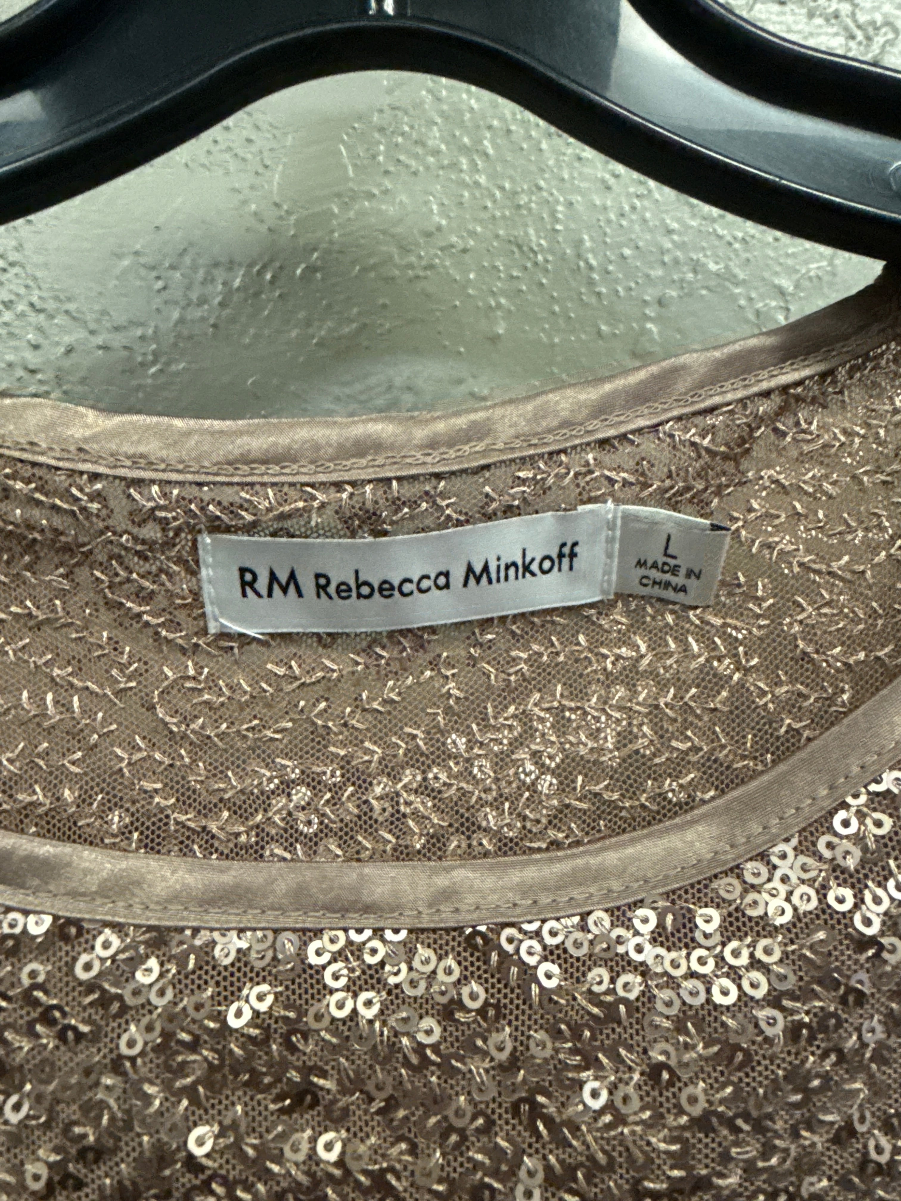 NWOT REBECCA MINKOFF SEQUIN TOP