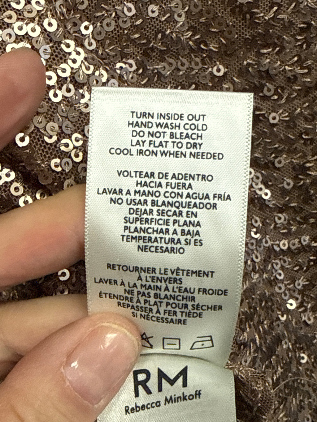 NWOT REBECCA MINKOFF SEQUIN TOP