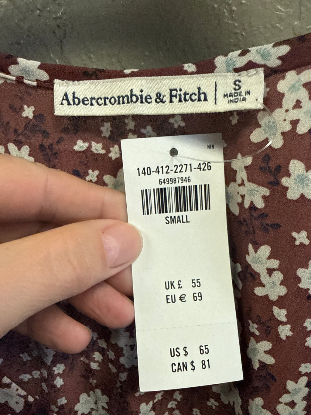NWT Abercrombie Peasant Blouse (org$65)