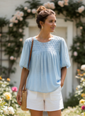 ZAC & RACHEL SHORT SLEEVE SLUB TOP