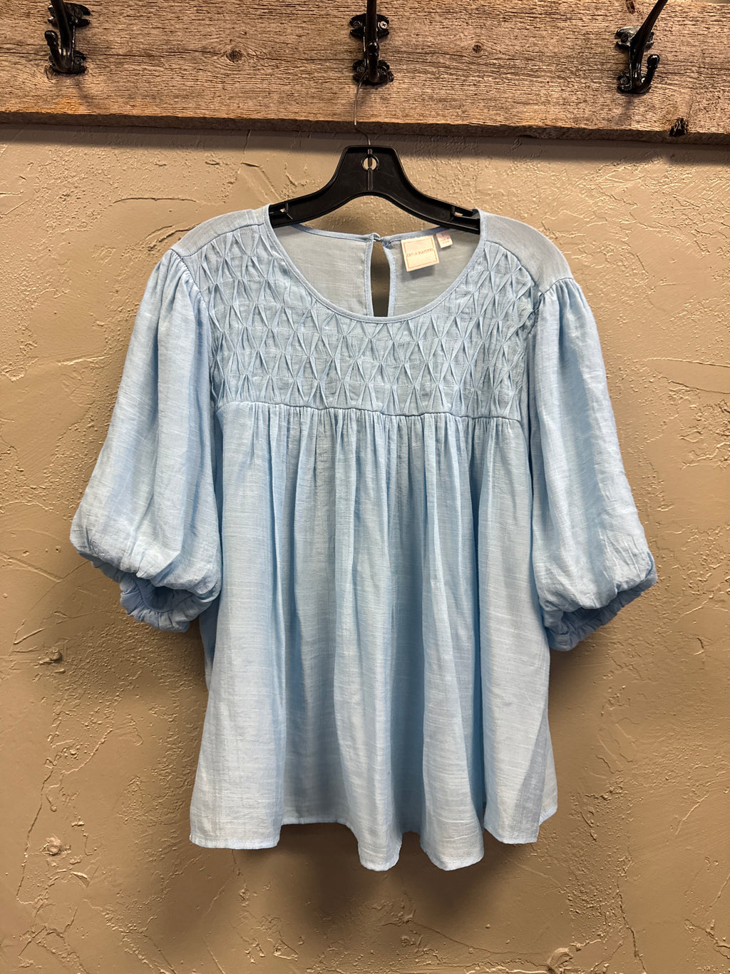 ZAC & RACHEL SHORT SLEEVE SLUB TOP
