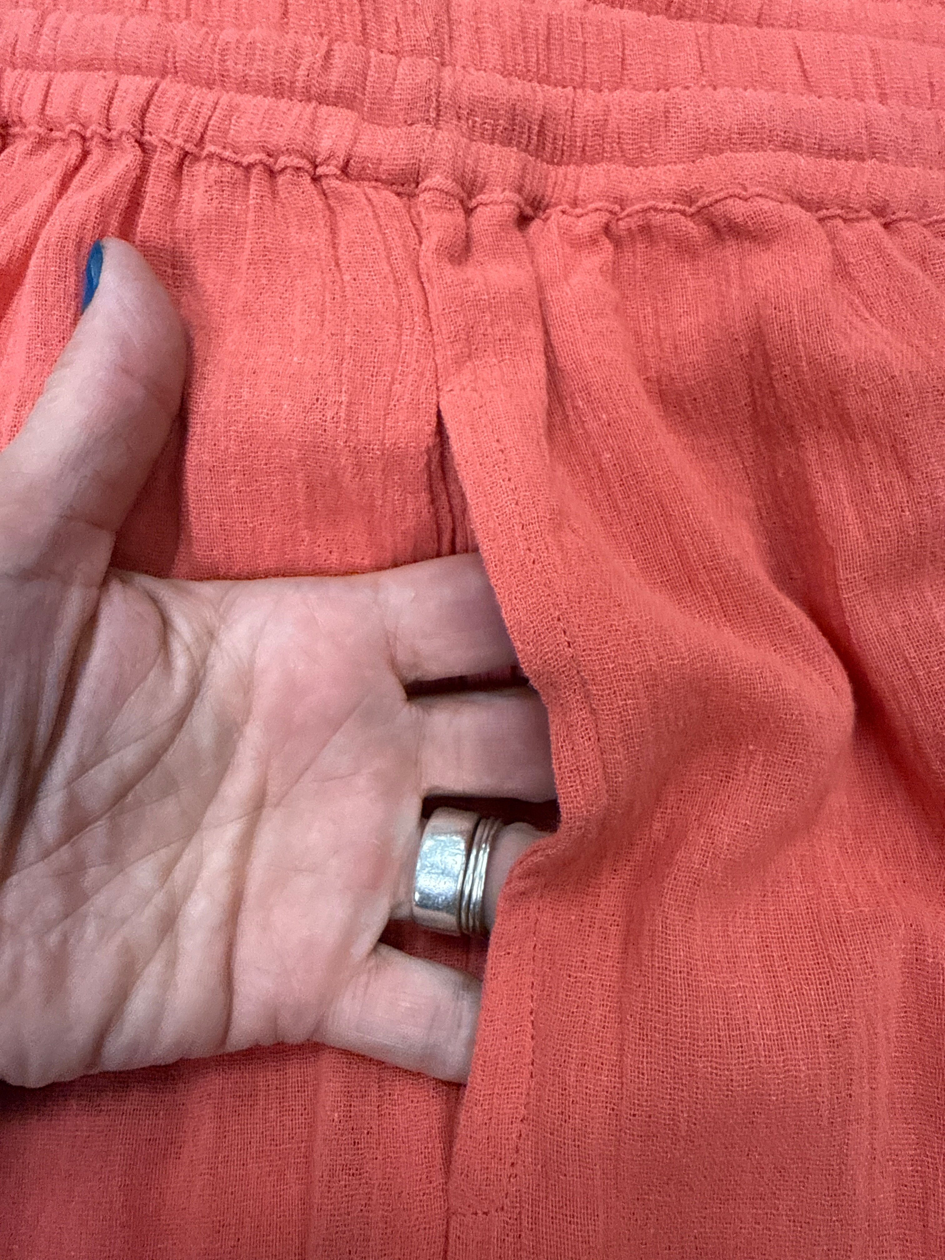 NWT Gillian Grey Cotton Pant