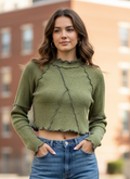 RSQ LONG SLEEVE CROP