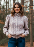 Vtg Braetan Cable Knit Jacket