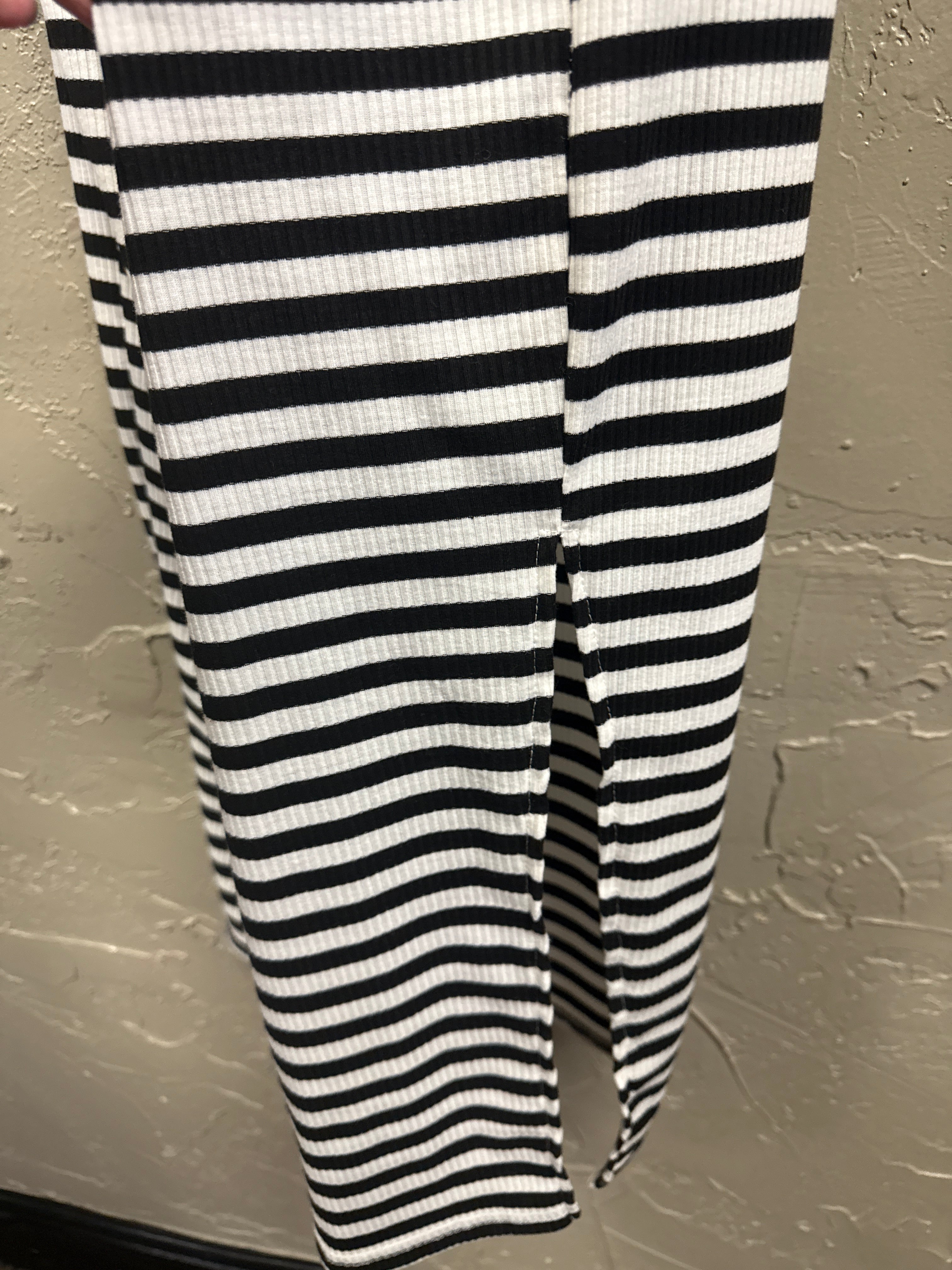 Crewneck Striped Midi Dress