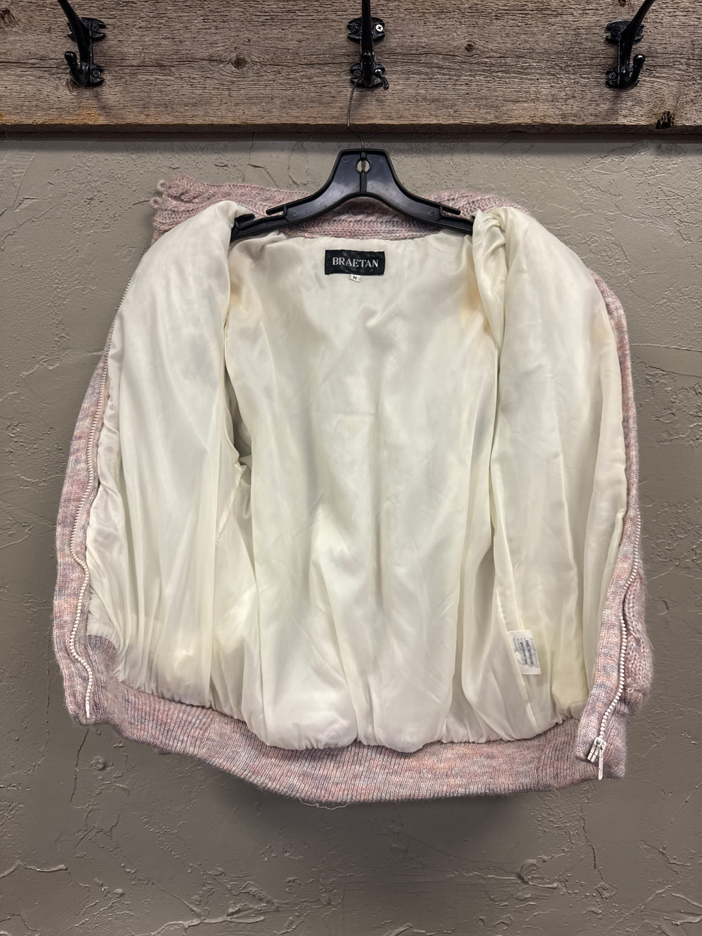 Vtg Braetan Cable Knit Jacket