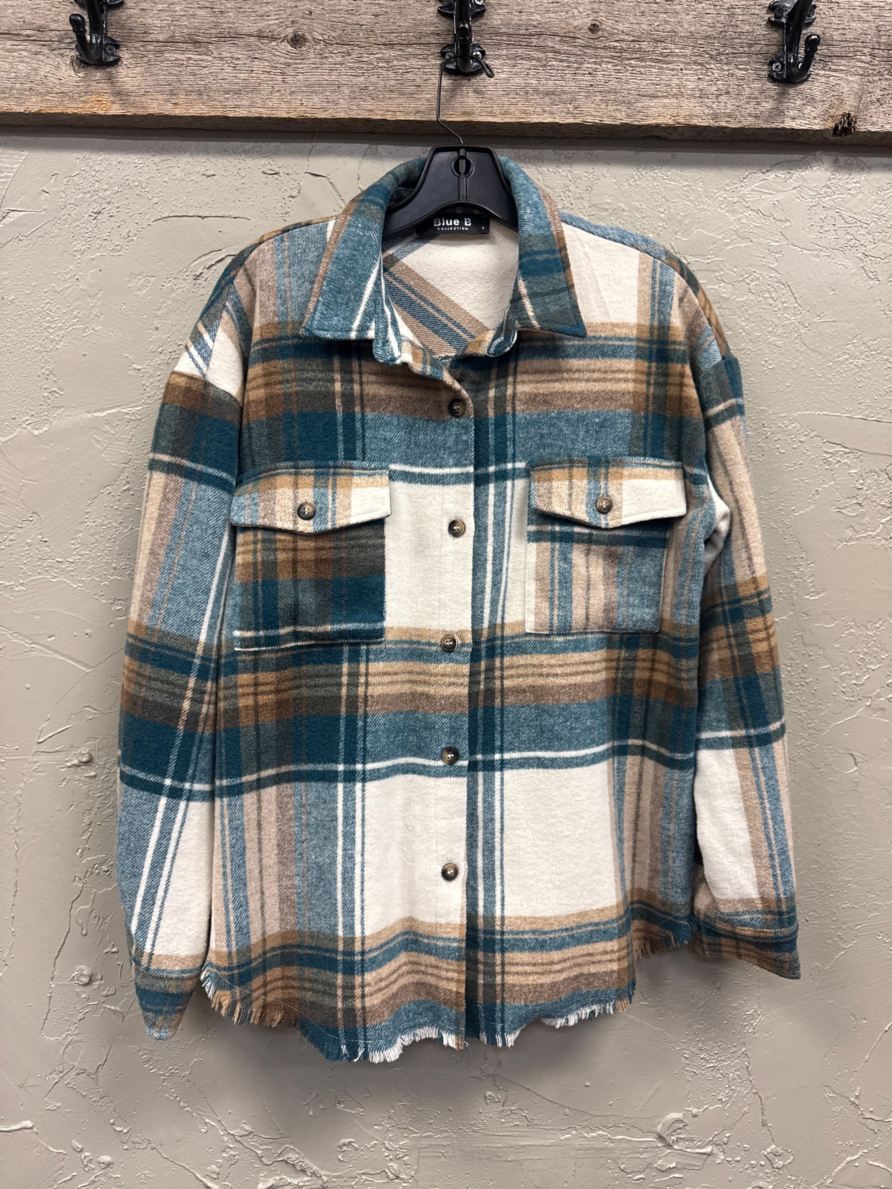 BLUE B FLANNEL SHACKET