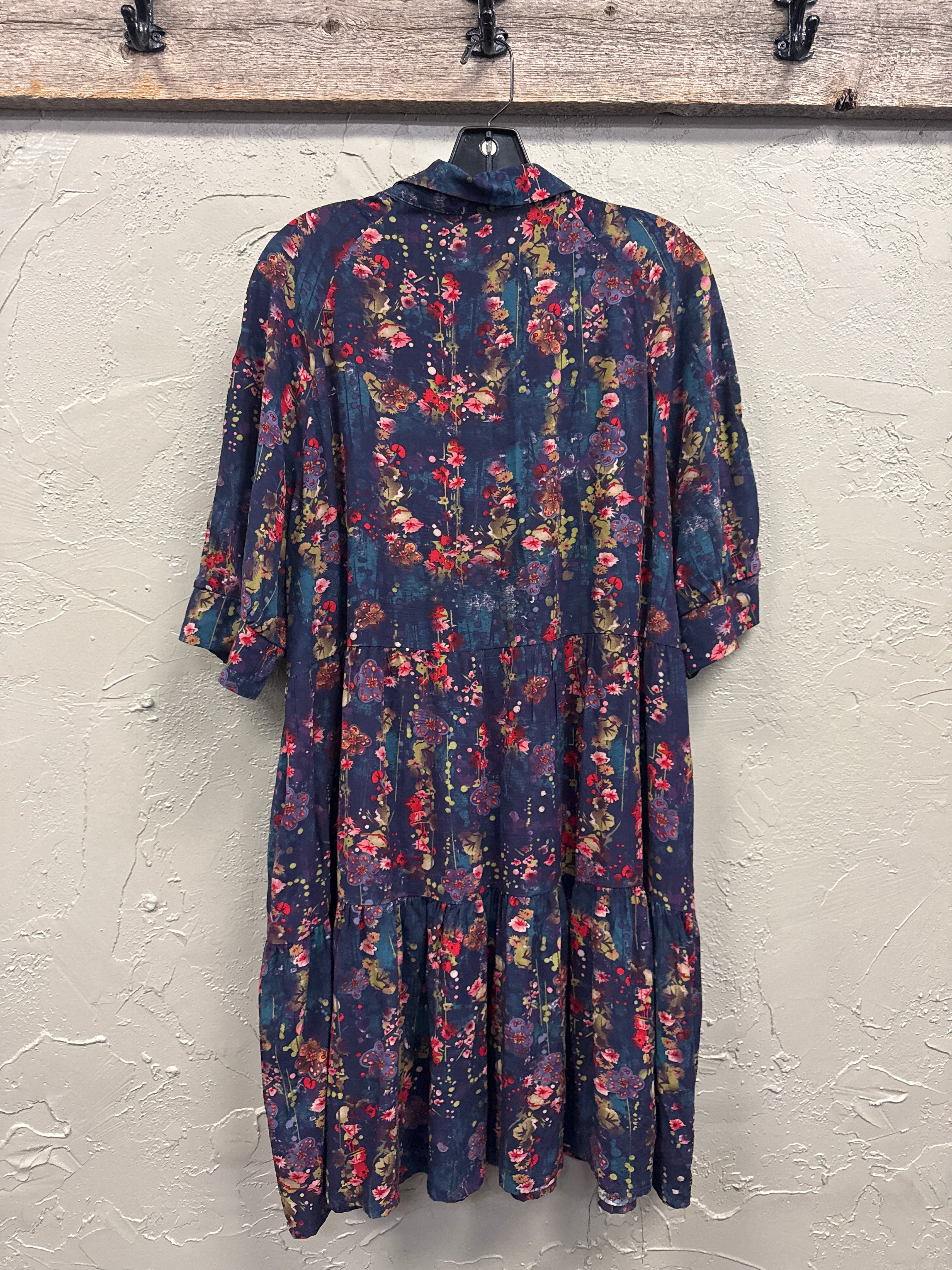 NATURAL LIFE TIERED MINI DRESS