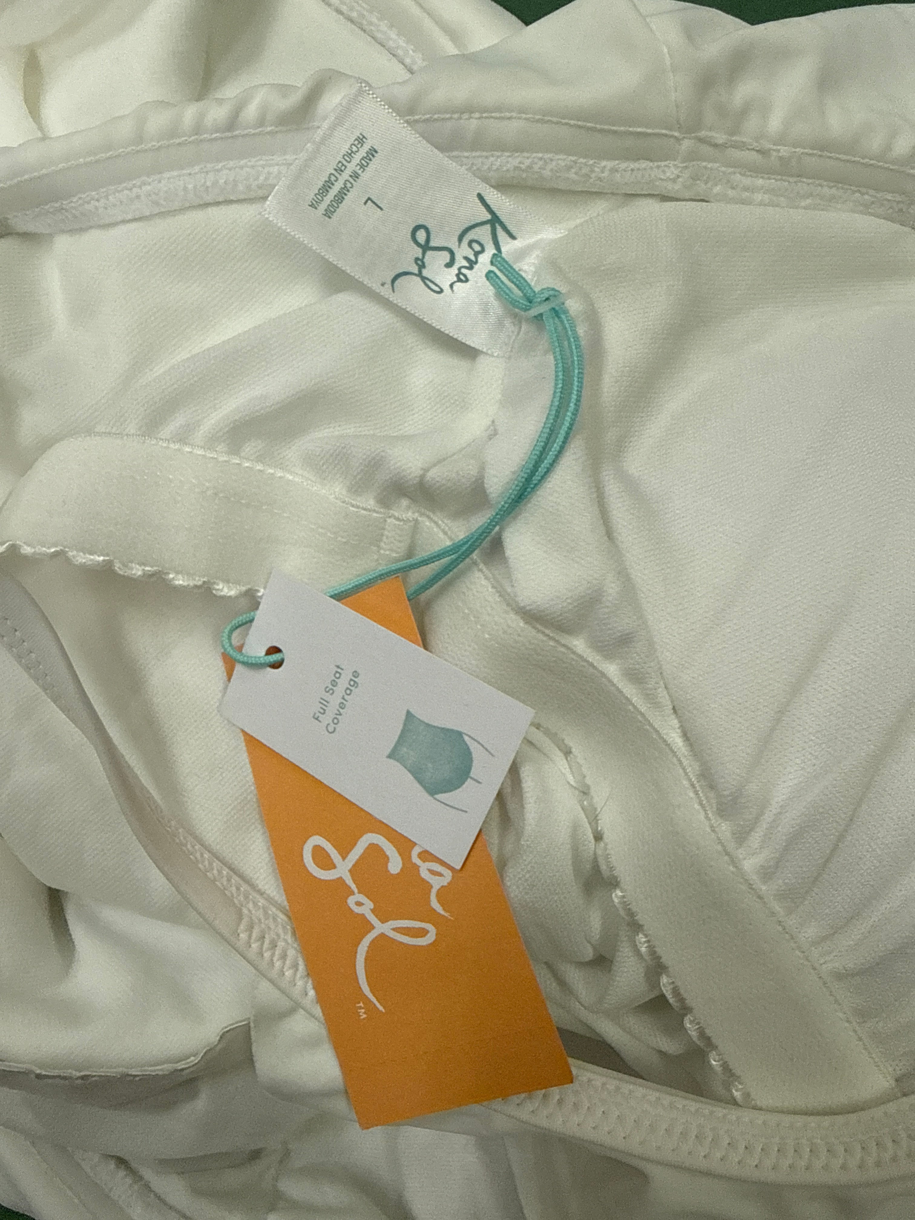 NWT KONA SOL RUFFLED SUIT (org$42)
