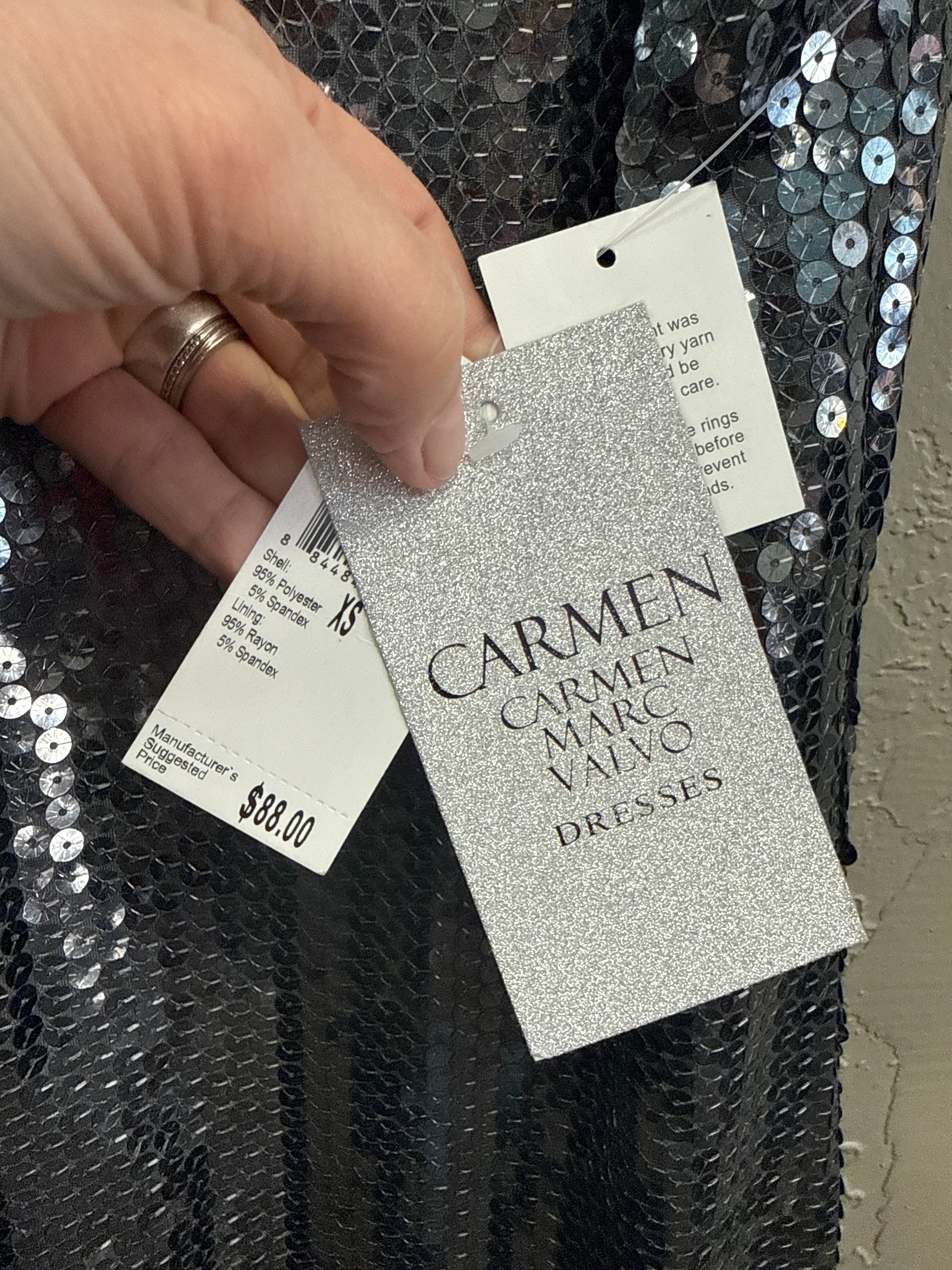 NWT CARMEN SEQUIN DRESS (org$88)