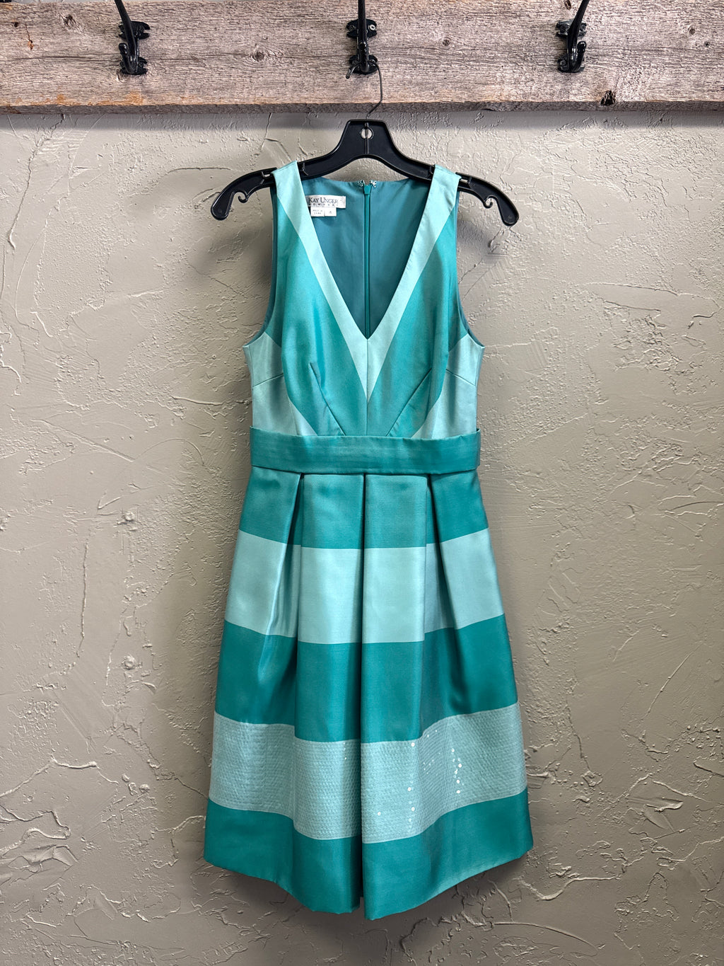 KAY UNGER FIT-AND-FLARE COCKTAIL DRESS (org$172)