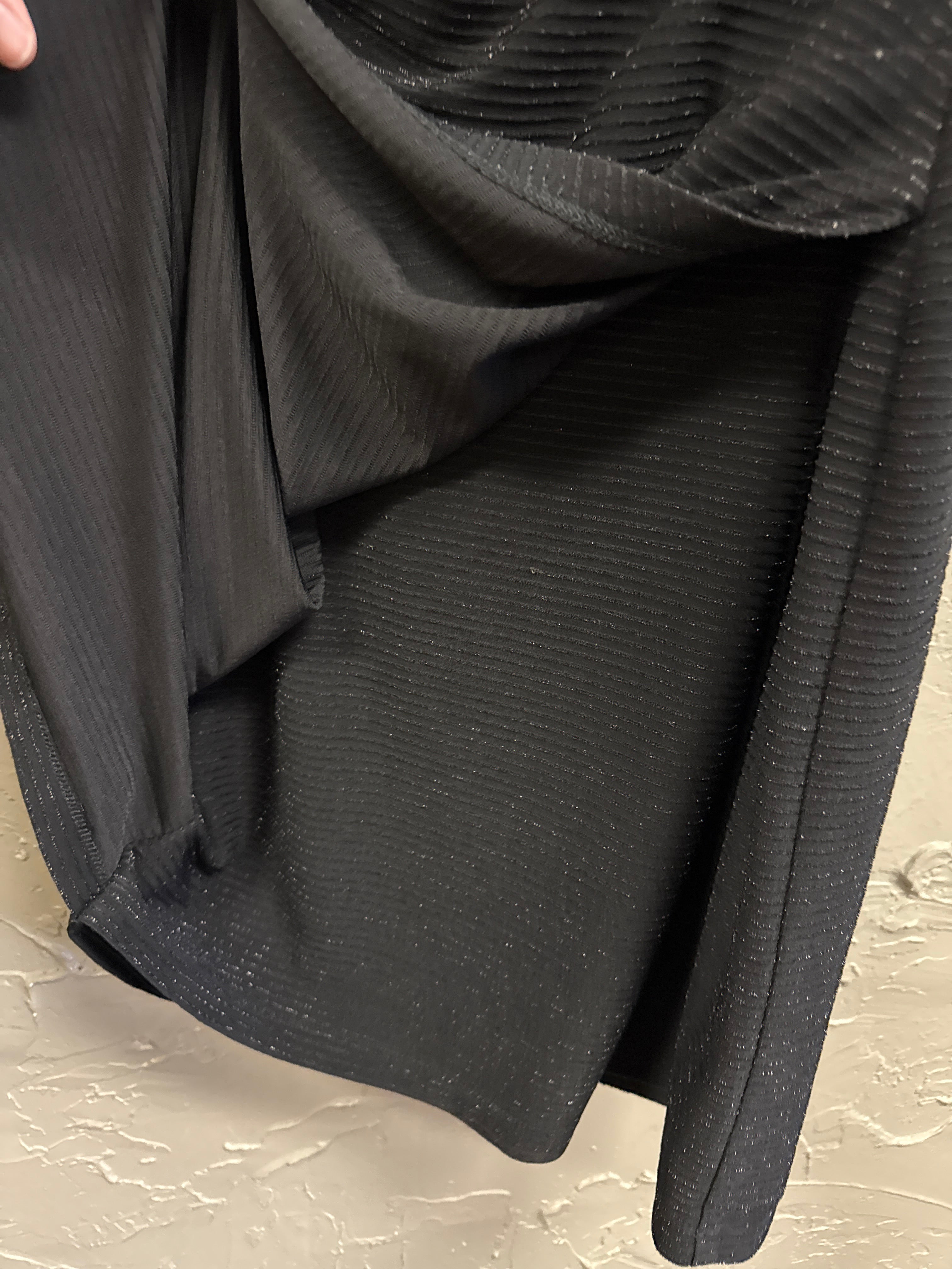 SLEEVELESS, TEXTURED WRAP DRESS
