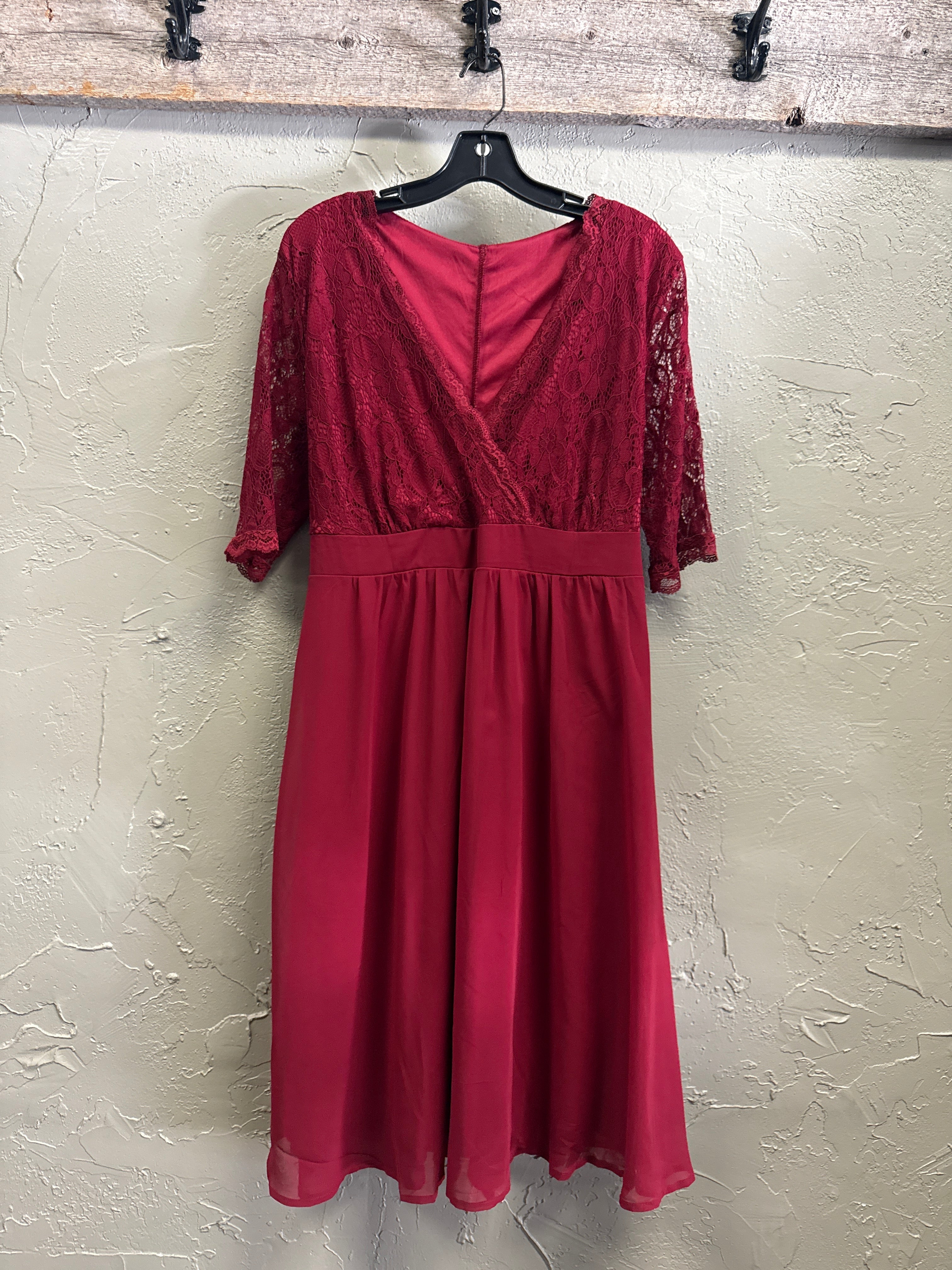 LACE OVERLAY DRESS