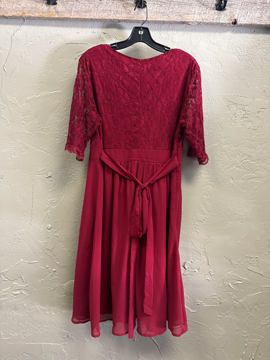 LACE OVERLAY DRESS