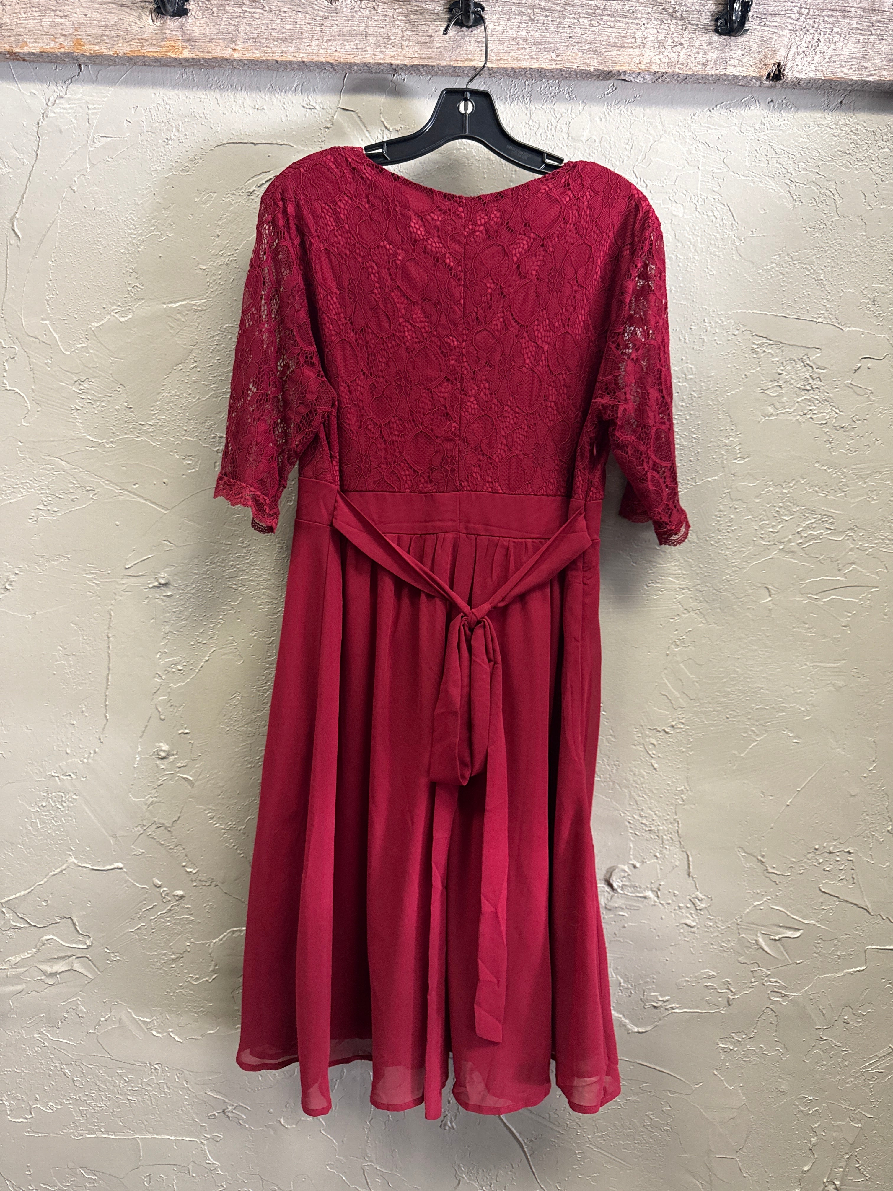 LACE OVERLAY DRESS