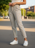 Sky & Sparrow Linen Crop Pant