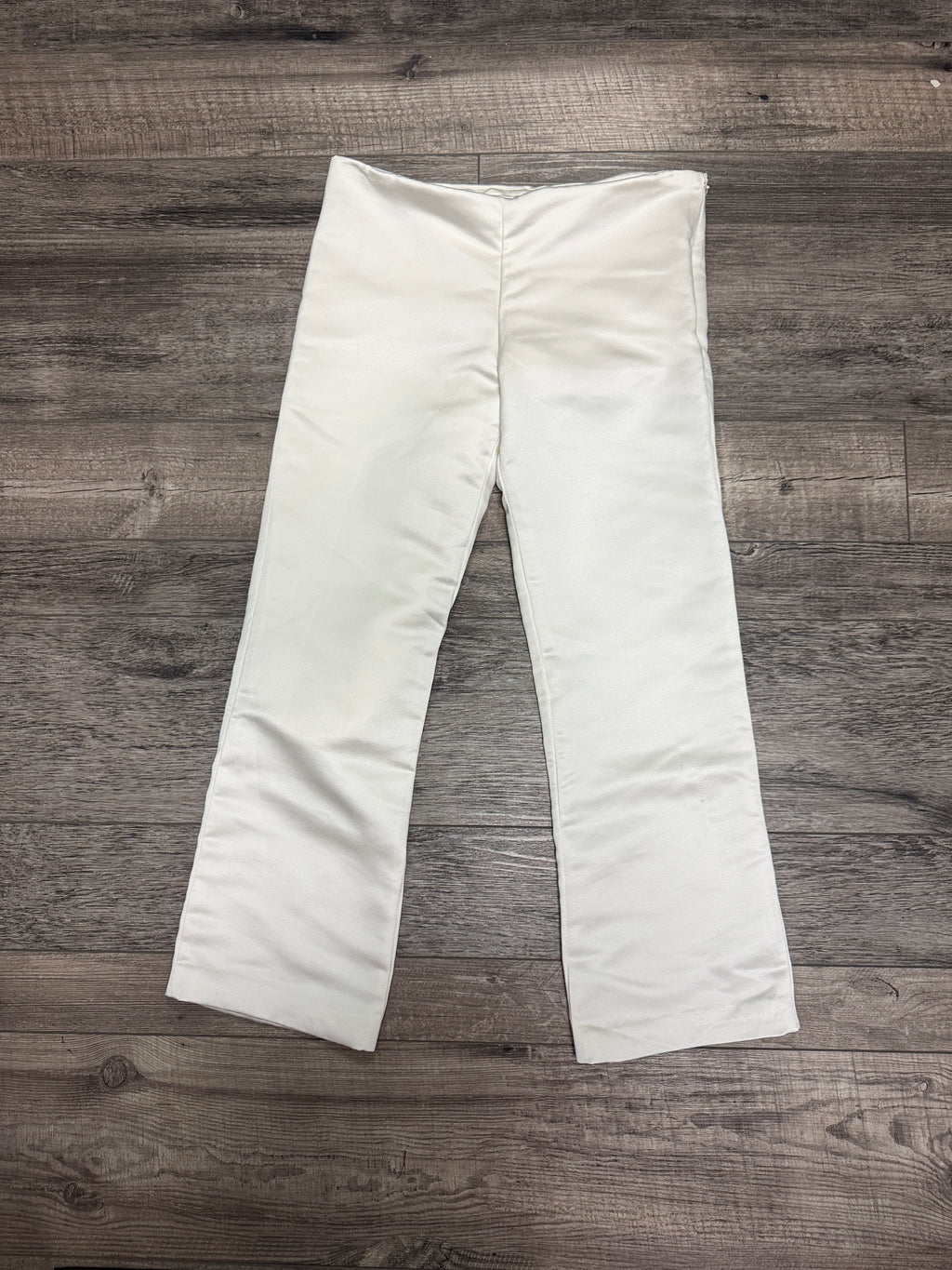 LOW RISE CROP SATIN PANT