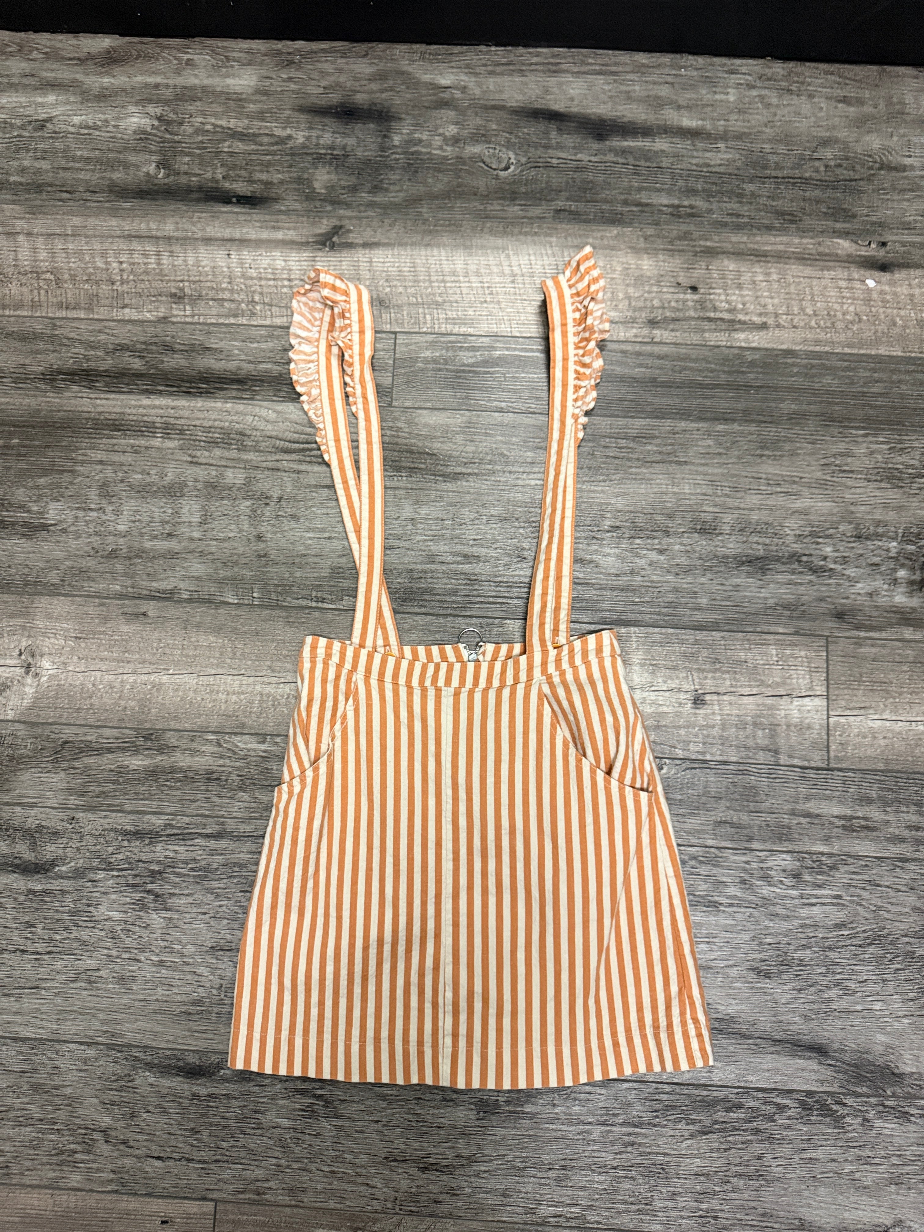 UO Ruffle Skirtall Overall (org$88)
