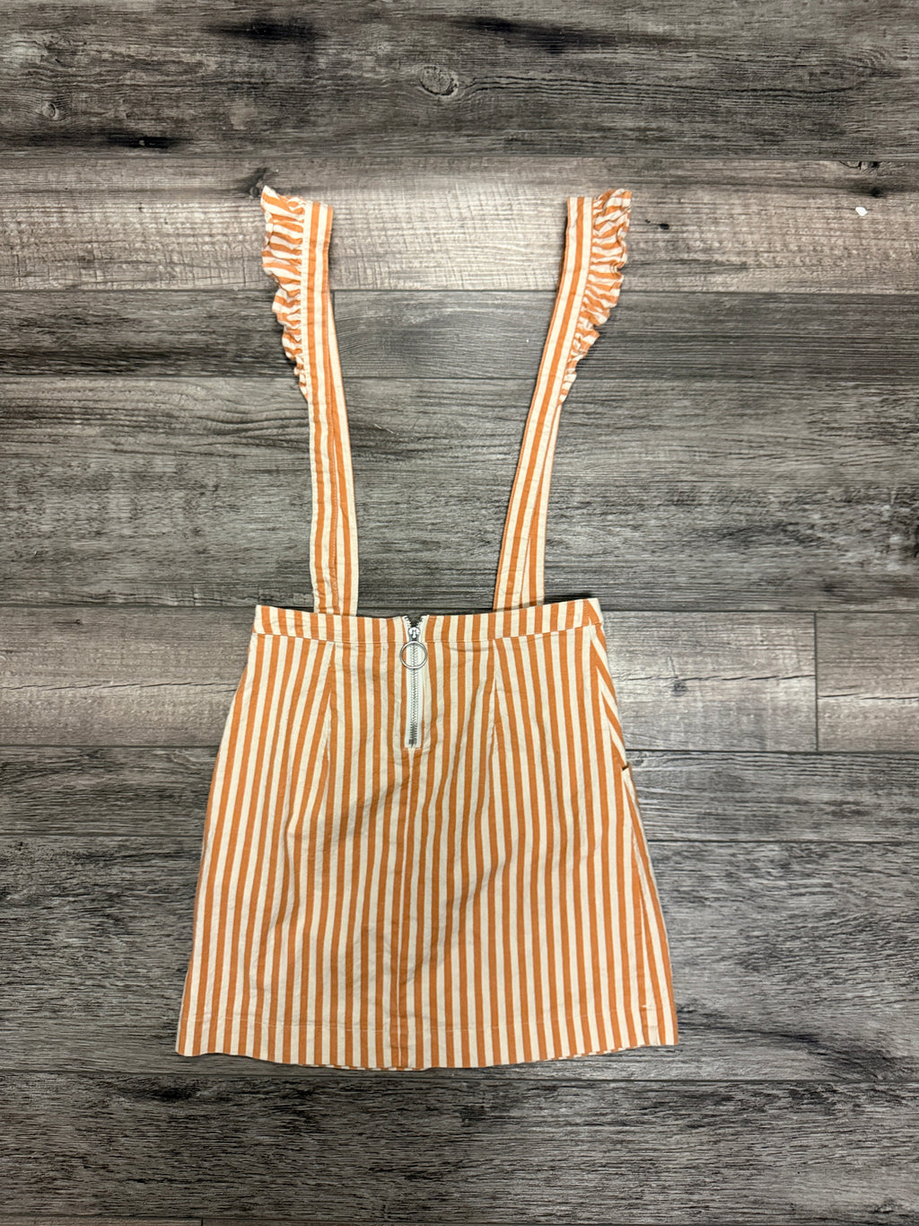 UO Ruffle Skirtall Overall (org$88)