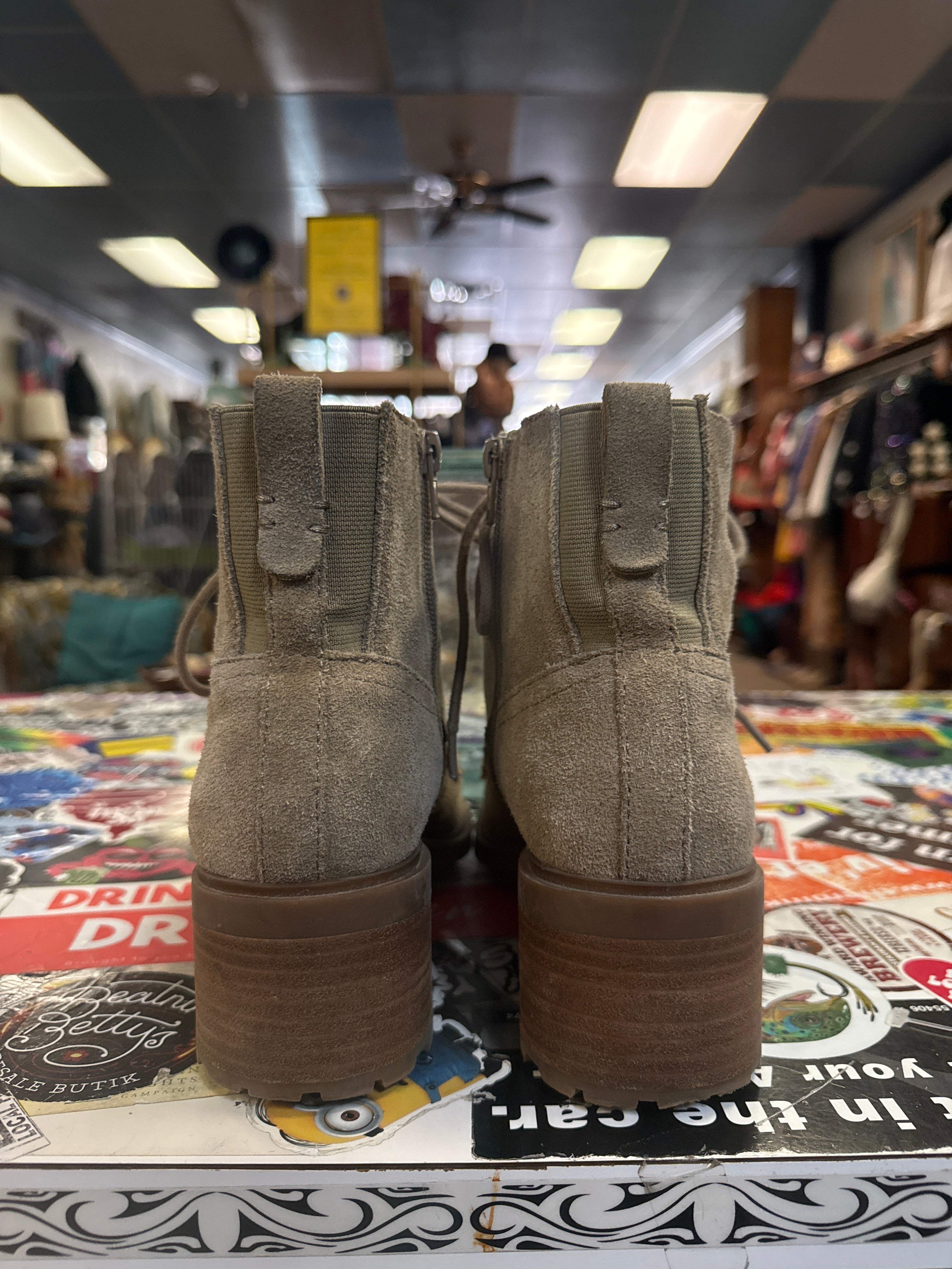LUCKY BRAND LUG SOLE BOOTS (org$150)