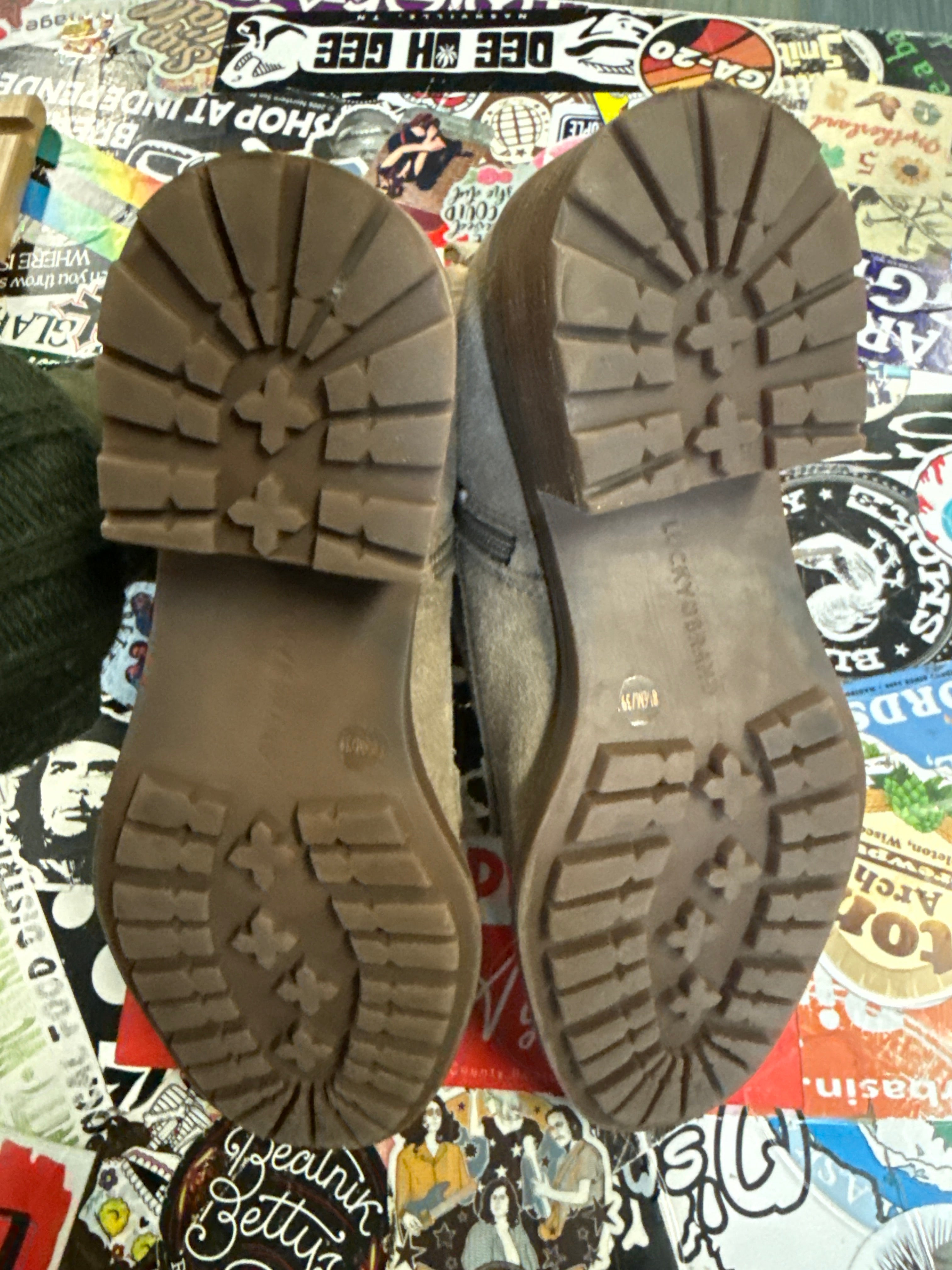 LUCKY BRAND LUG SOLE BOOTS (org$150)