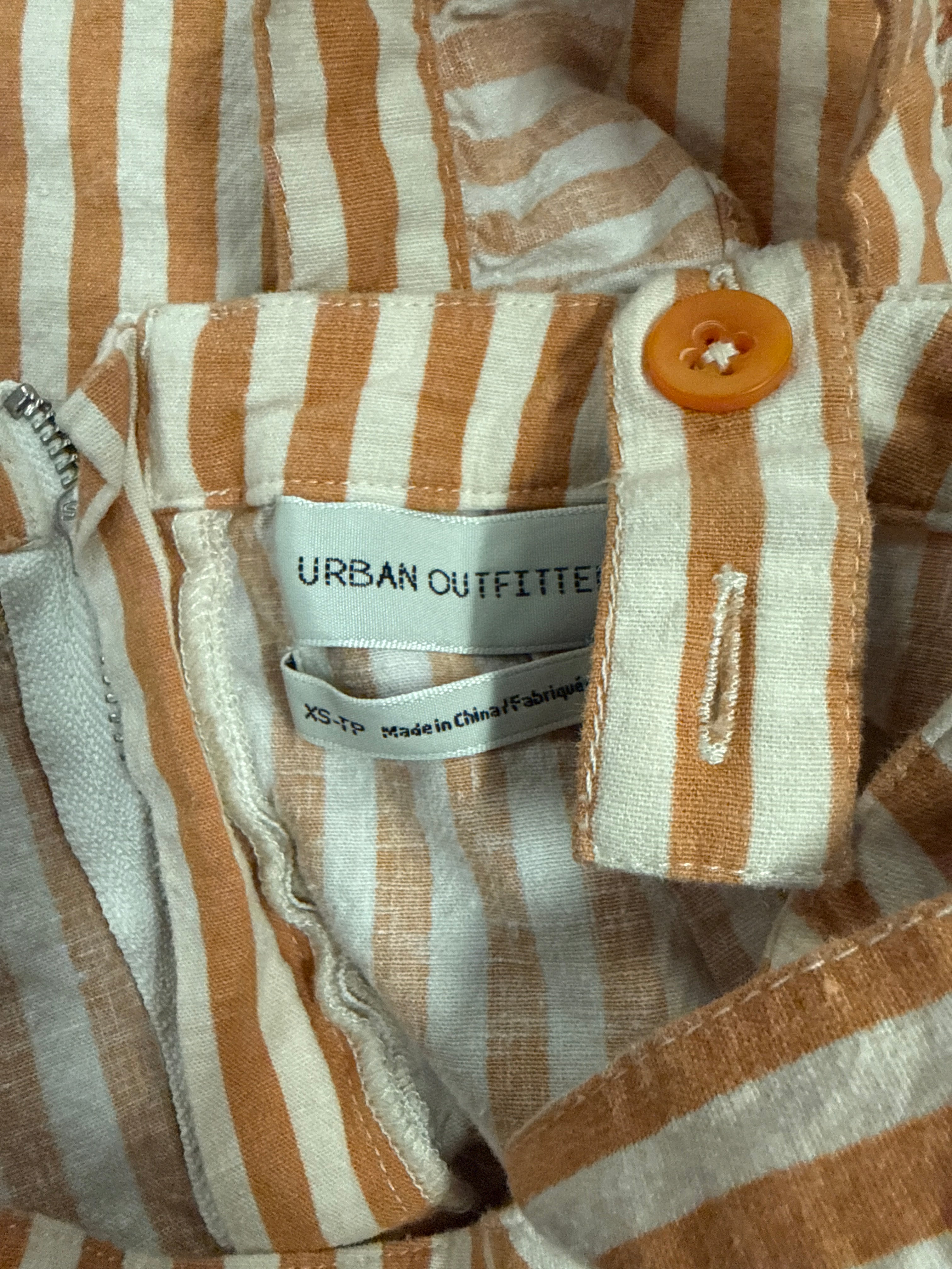 UO Ruffle Skirtall Overall (org$88)