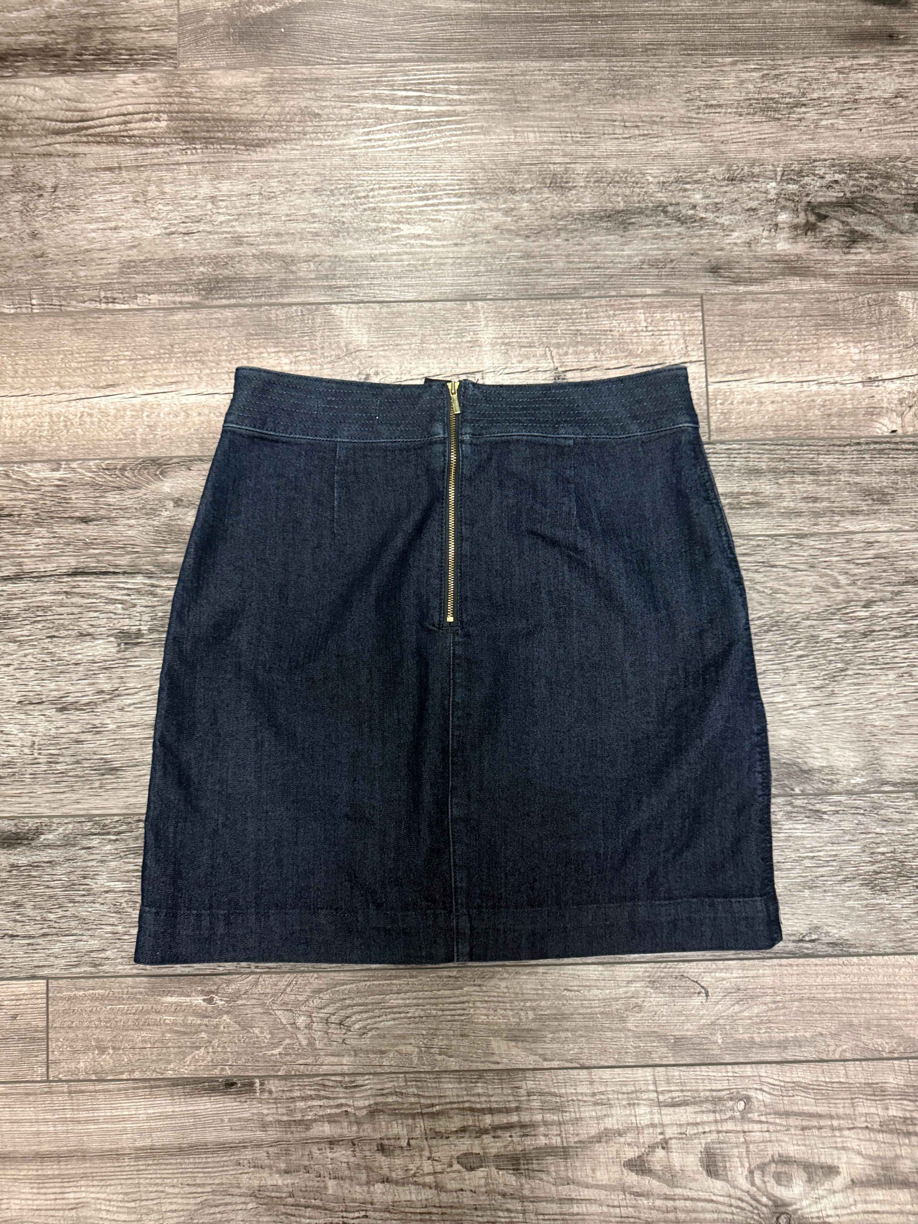 LOFT DENIM A-LINE MINI SKIRT