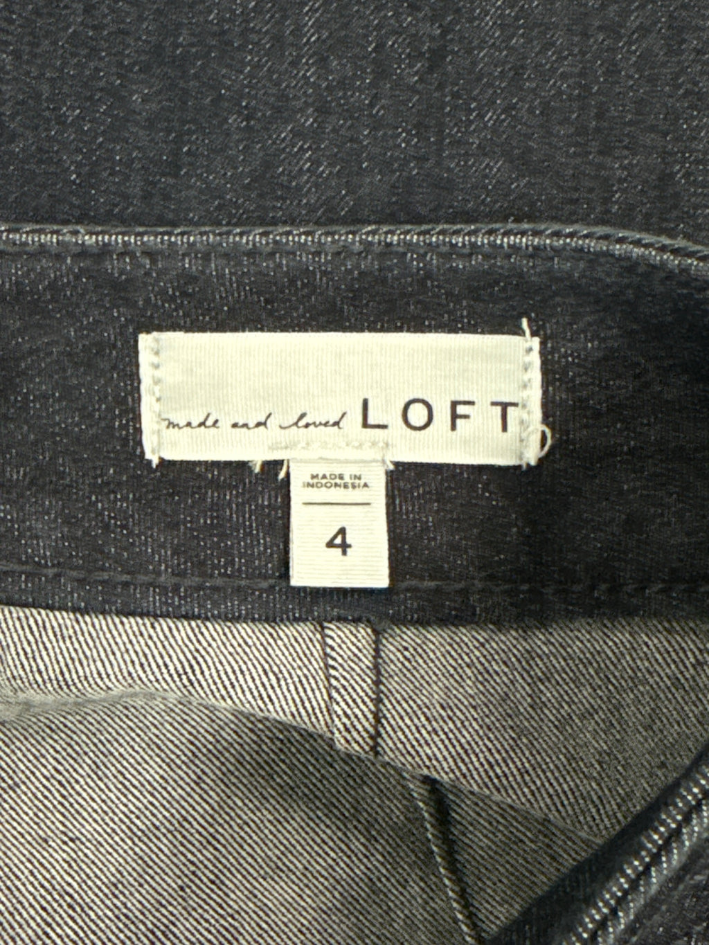 LOFT DENIM A-LINE MINI SKIRT