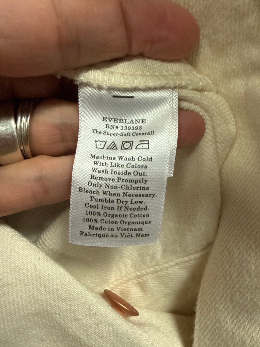 EVERLANE SHORT SLEEVE OVERALL (org$148)
