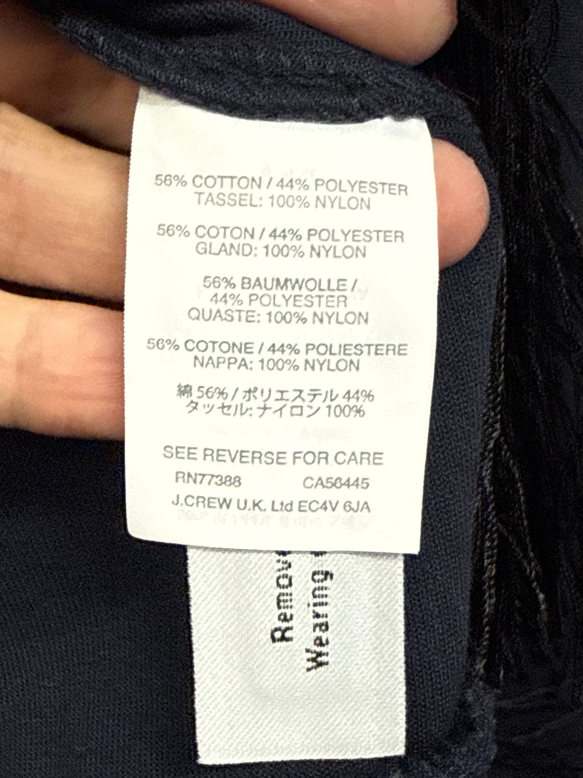 J Crew Fringe Hem Sweatshirt