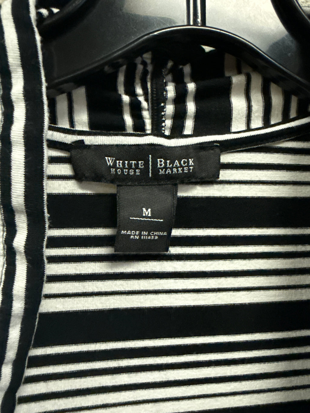 WHBM STRIPED DRAPED CARDI (org$79)
