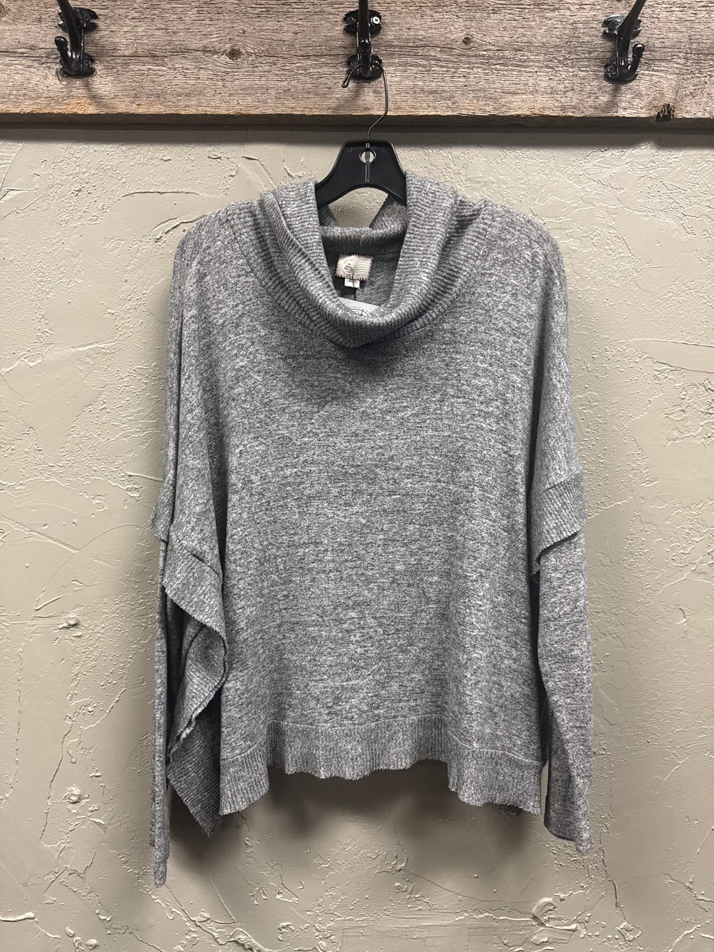 POSTMARKS RUFFLE TRIM SWEATER
