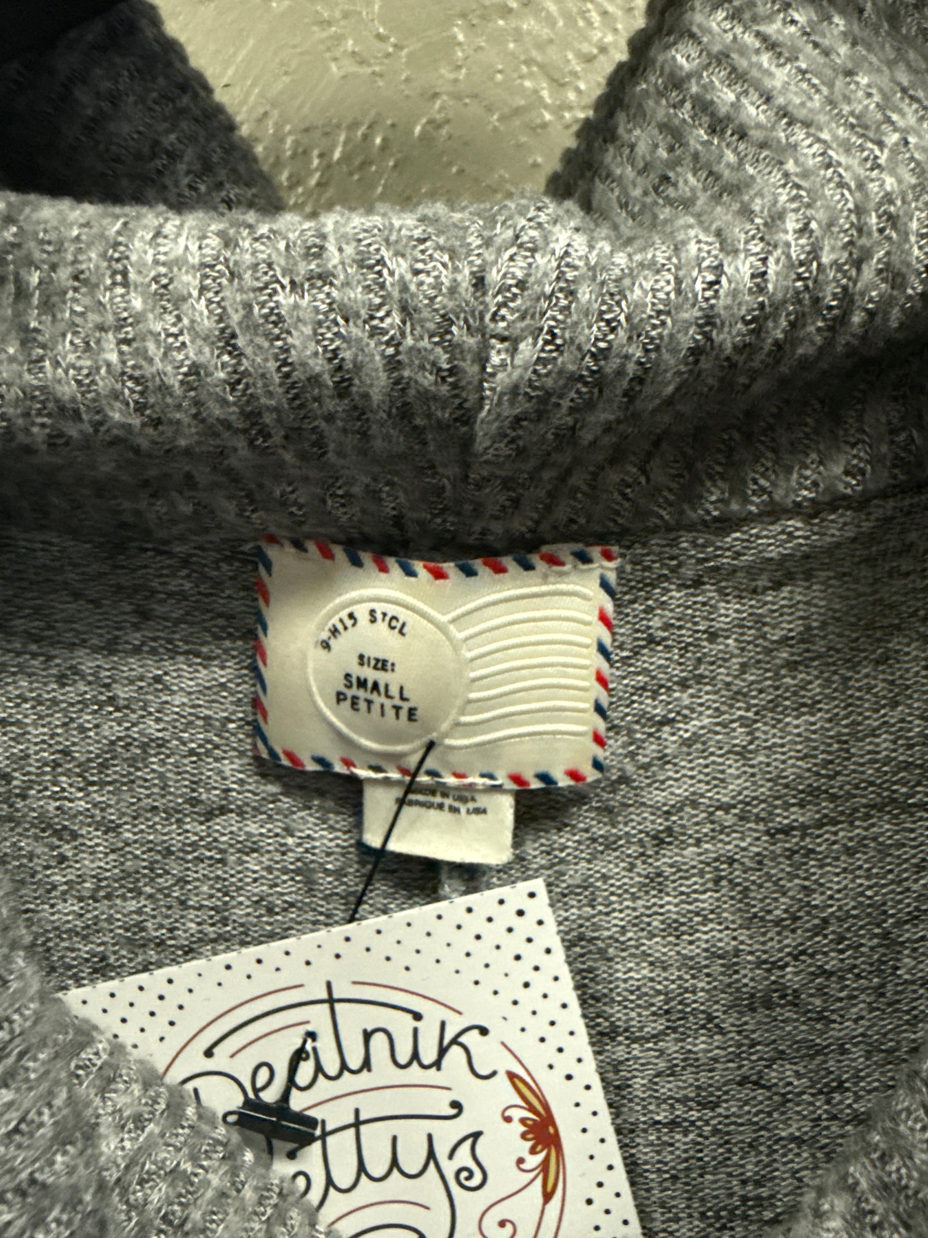 POSTMARKS RUFFLE TRIM SWEATER