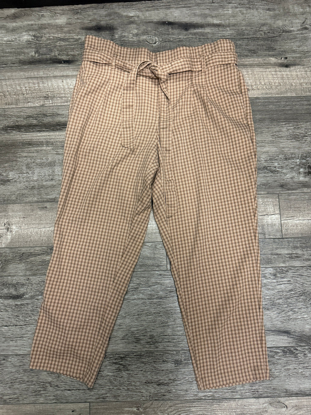 Liz Claiborne Plaid Belted Pant