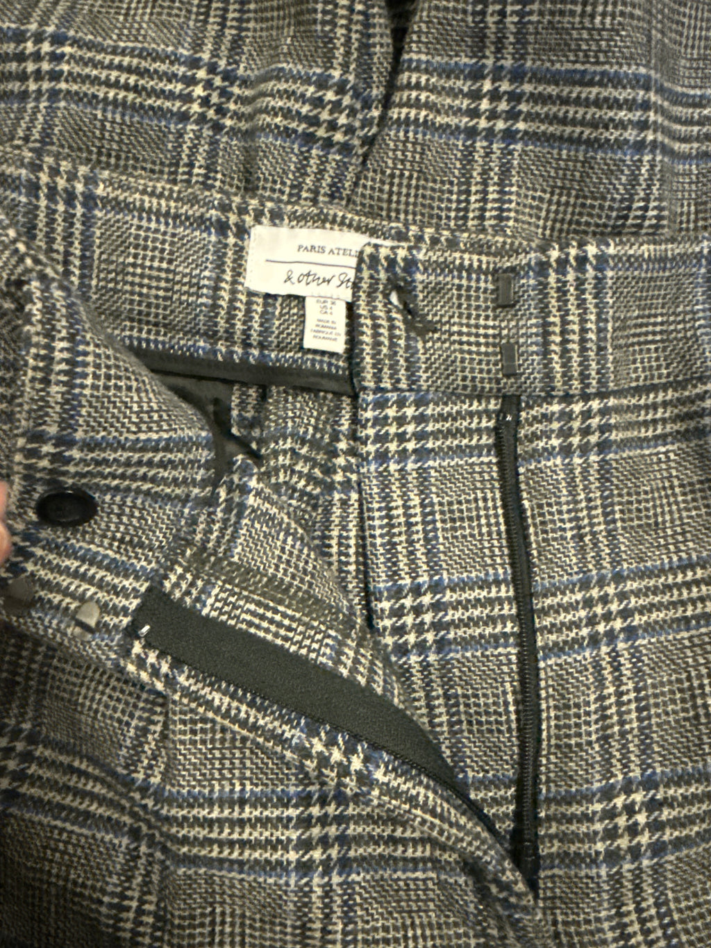 & OTHER STORIES CHECK TAILORED TROUSERS